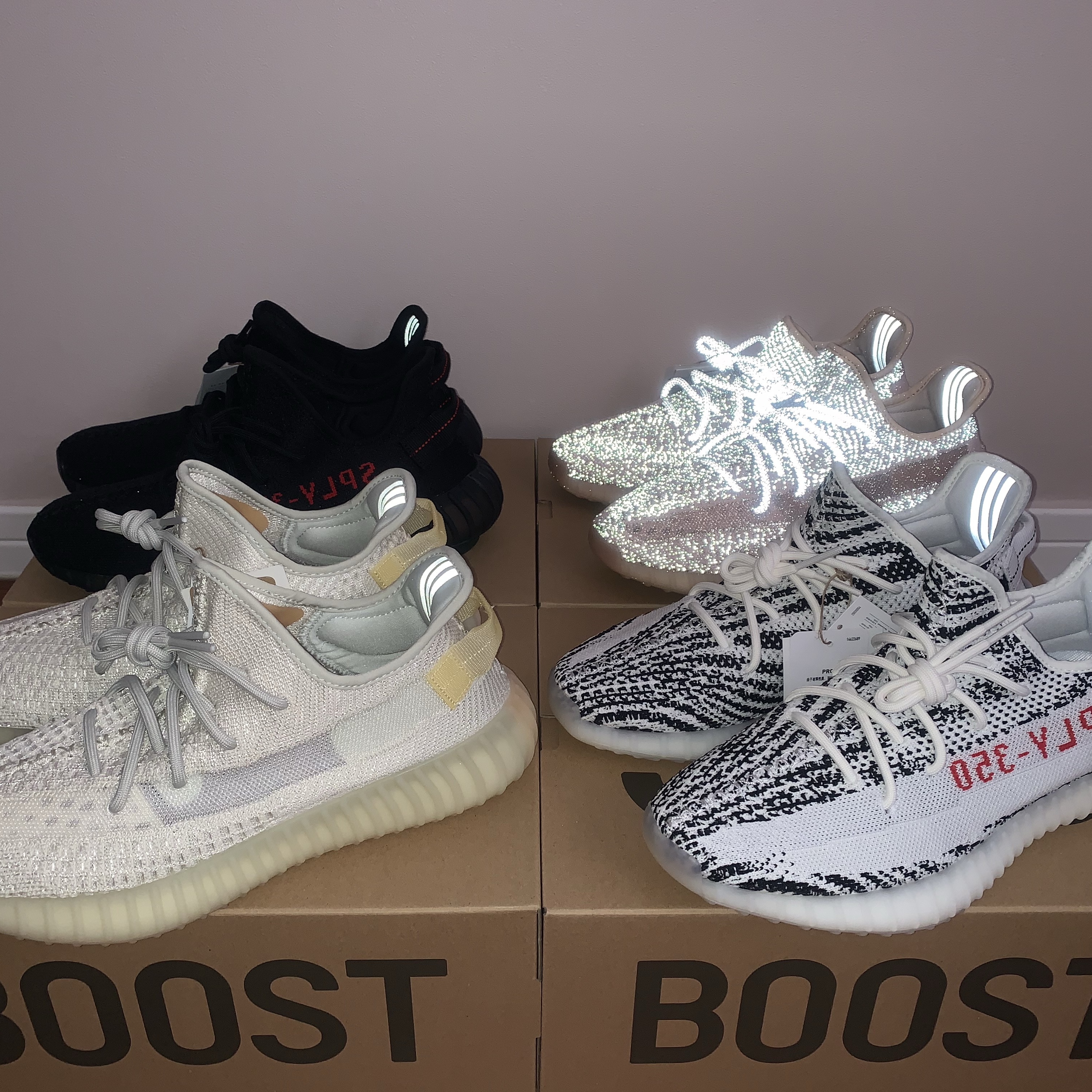Adidas Yeezy Boost 350 V2 Synth - Reflective, Adidas Yeezy Boost 350 V2 Zebra 2022/2023 착용 스타일