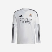 Adidas Real Madrid 2024/25 Home Long Sleeve Jersey White - KR Sizing (Non Marking Ver.)