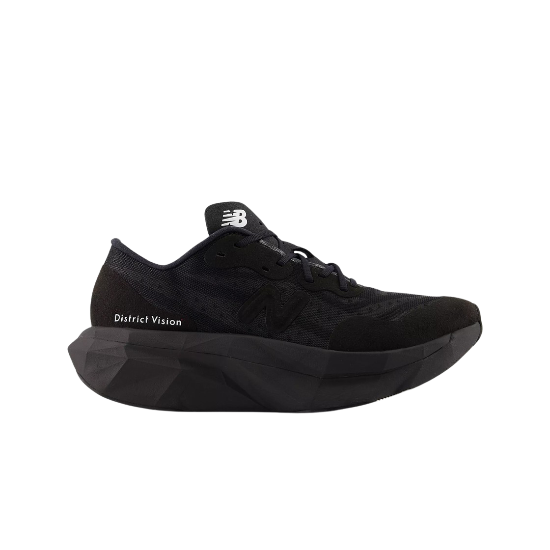 (W) 뉴발란스 x 디스트릭트 비전 퓨어셀 슈퍼컴프 엘리트 v4 블랙 화이트 - B 스탠다드((W) New Balance x District Vision Fuelcell Supercomp Elite v4 Black White - B Standard)