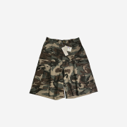 Undermycar Mu.44 Anti Fxxking Logo Play Big Cargo Camo Shorts Camo Khaki