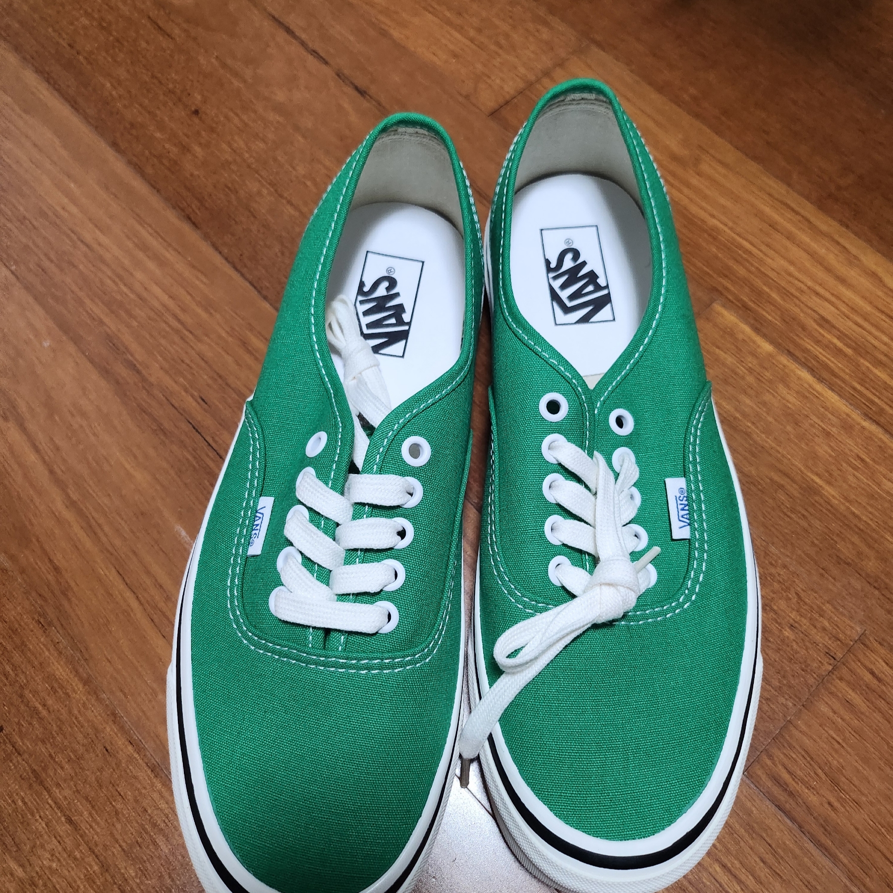 Vans Authentic 44 DX Anaheim Factory Emerald Green 착용 스타일