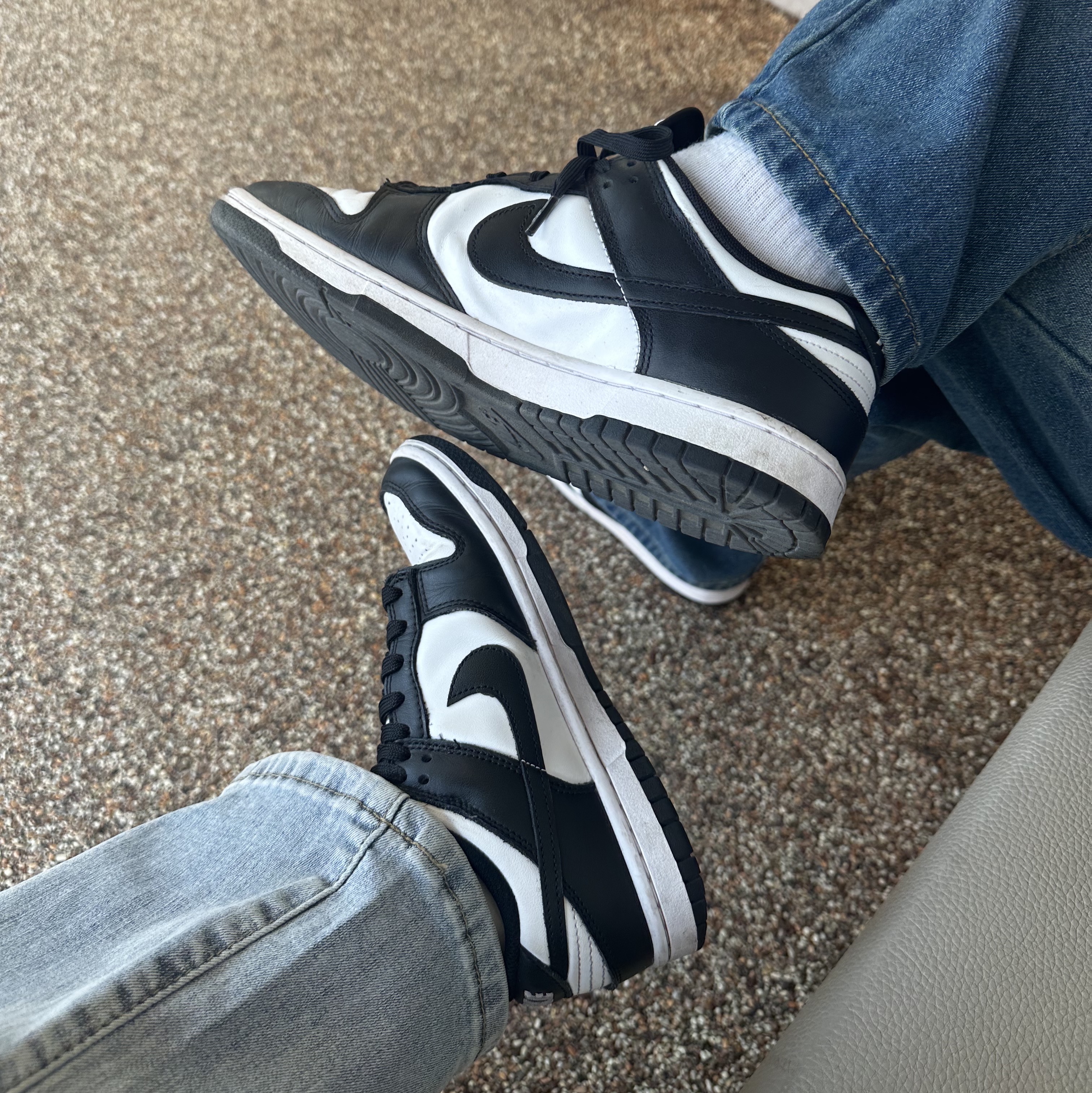 (W) Nike Dunk Low Black, Nike Dunk Low Retro Black 착용 스타일