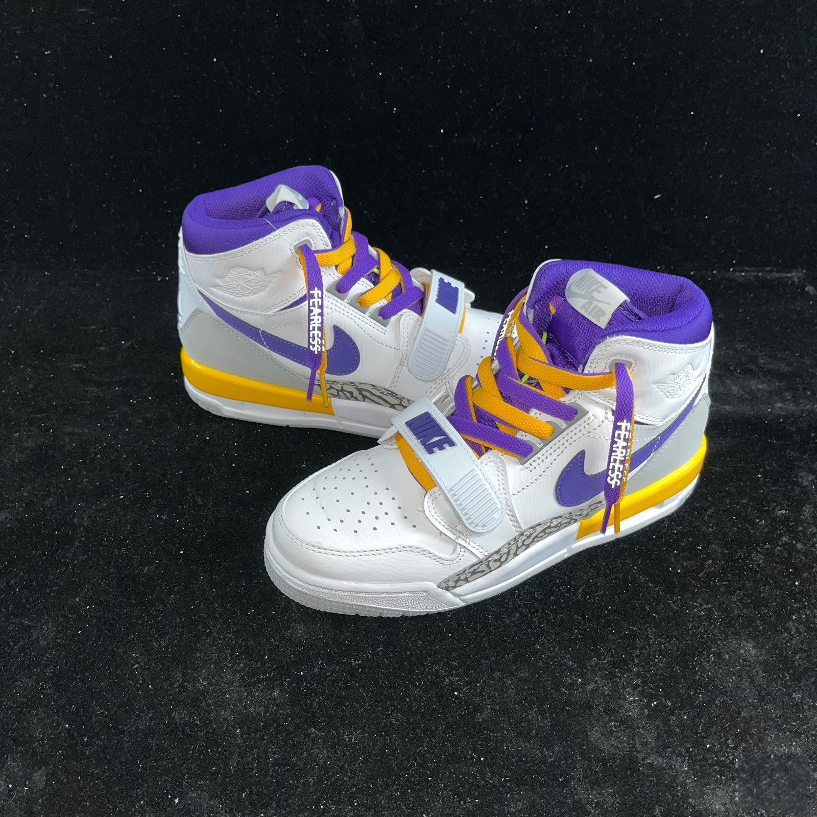 Jordan Legacy 312 Lakers 착용 스타일