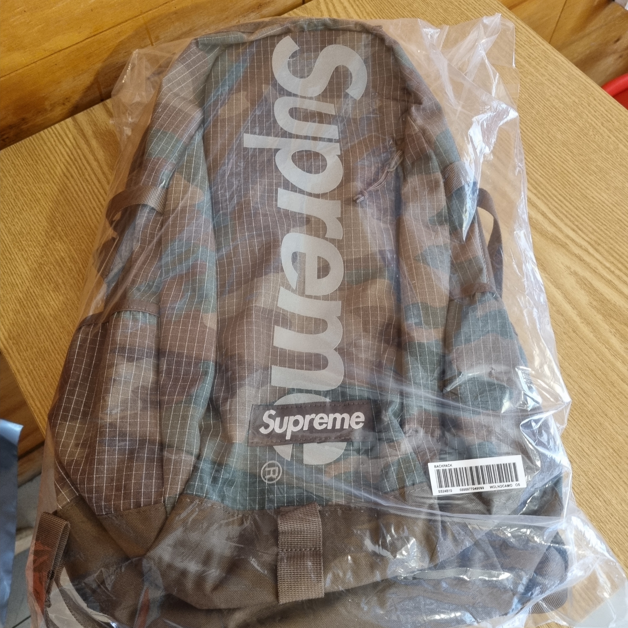 Supreme Backpack Woodland Camo - 24SS 착용 스타일
