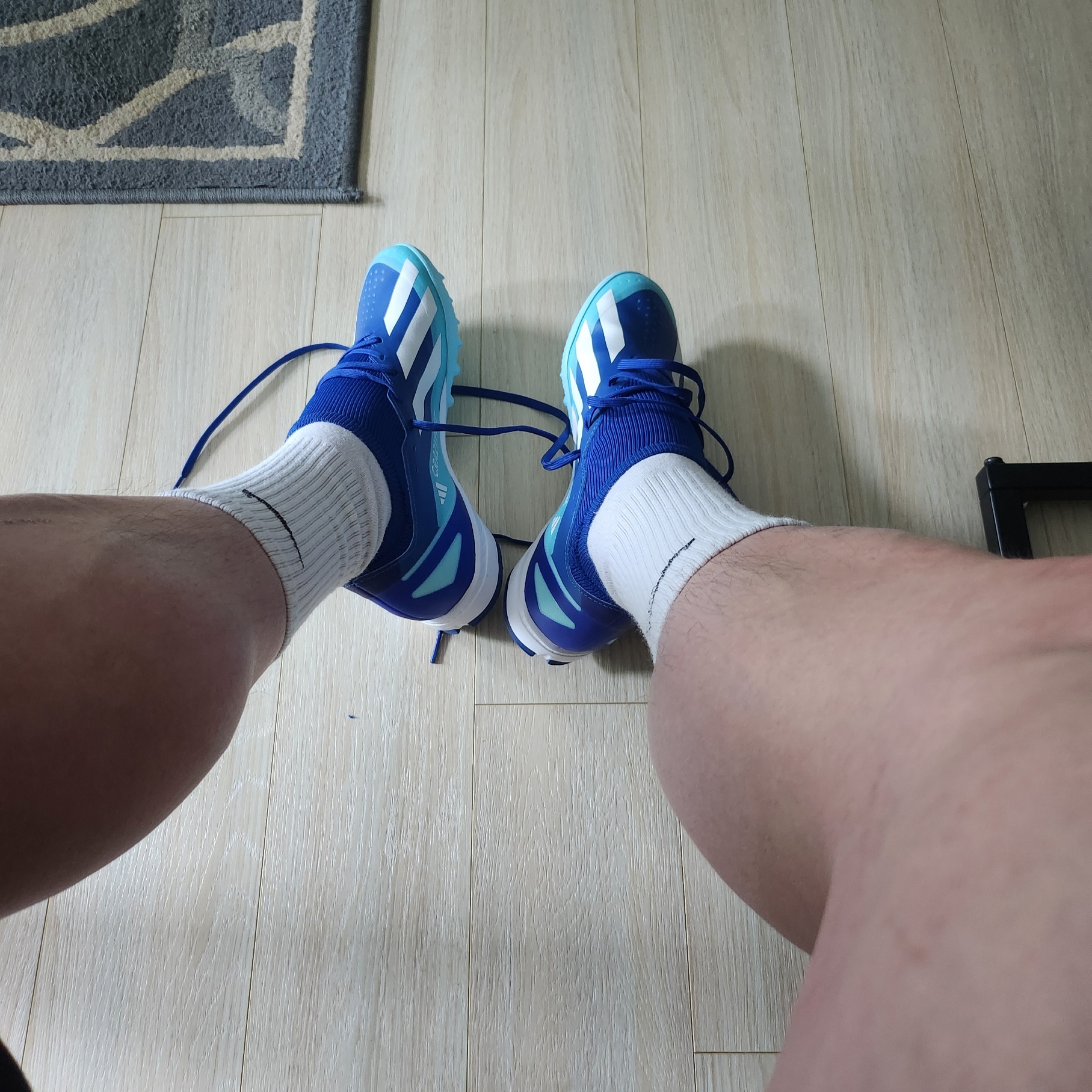 Adidas X Crazyfast.3 TF Bright Royal White 착용 스타일 - 3