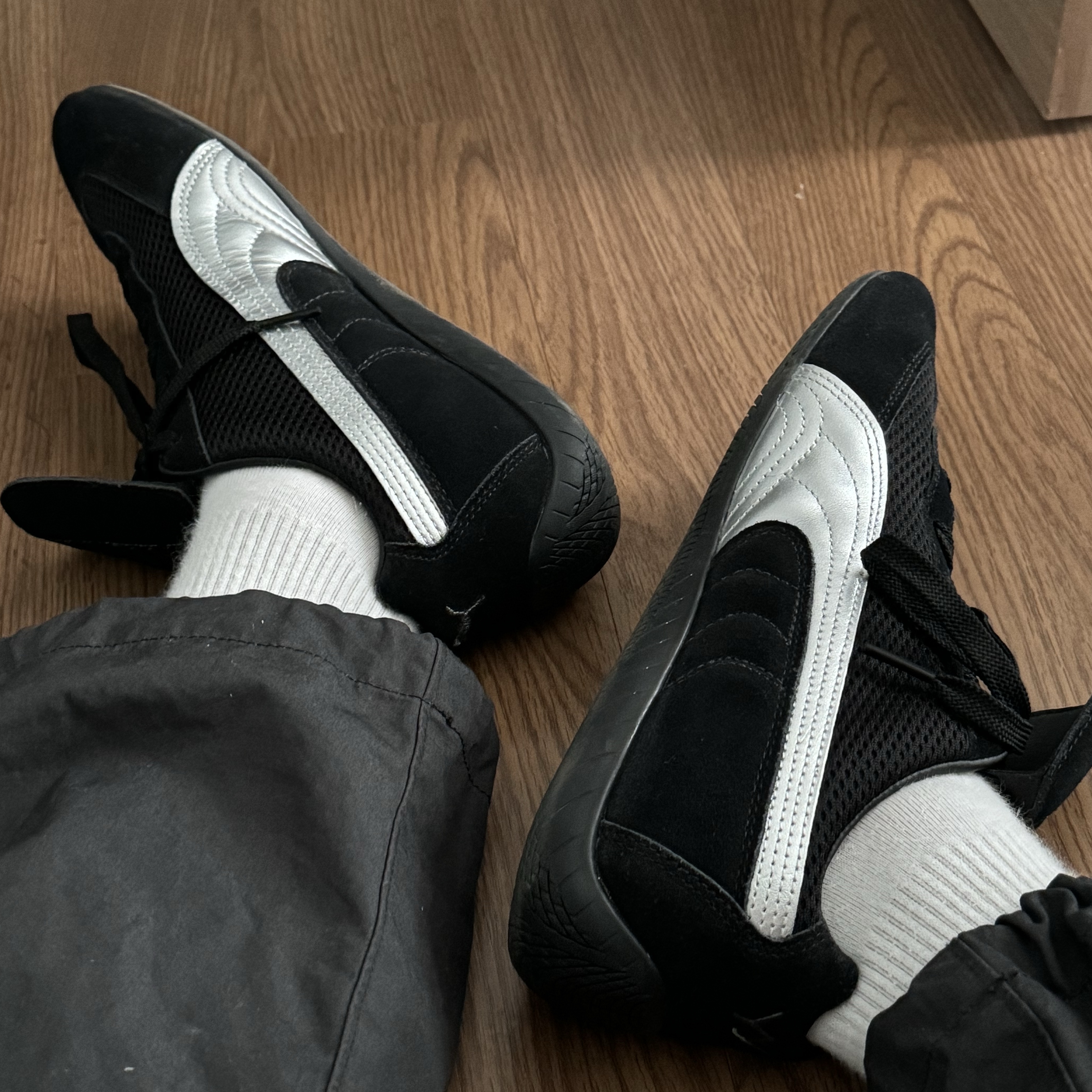 Puma x Open Yy Speedcat Black Shadow Gray 착용 스타일