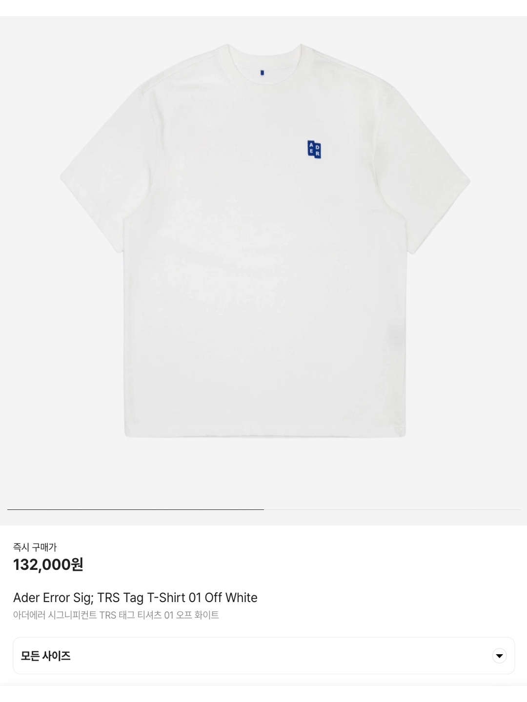 Ader Error Sig; TRS/BL Tag T-Shirt 01 Off White, Stussy Basic Stussy T-Shirt White 2024, 2025 착용 스타일 - 6
