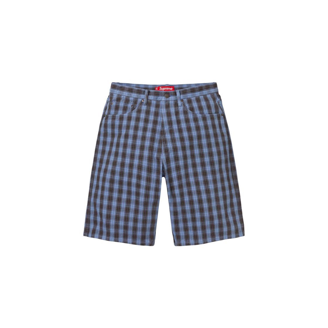 슈프림 플레이드 배기 쇼트 블루 - 24SS | Supreme | KREAM 슈프림 플레이드 배기 쇼트 블루 - 24SS | Supreme | KREAM