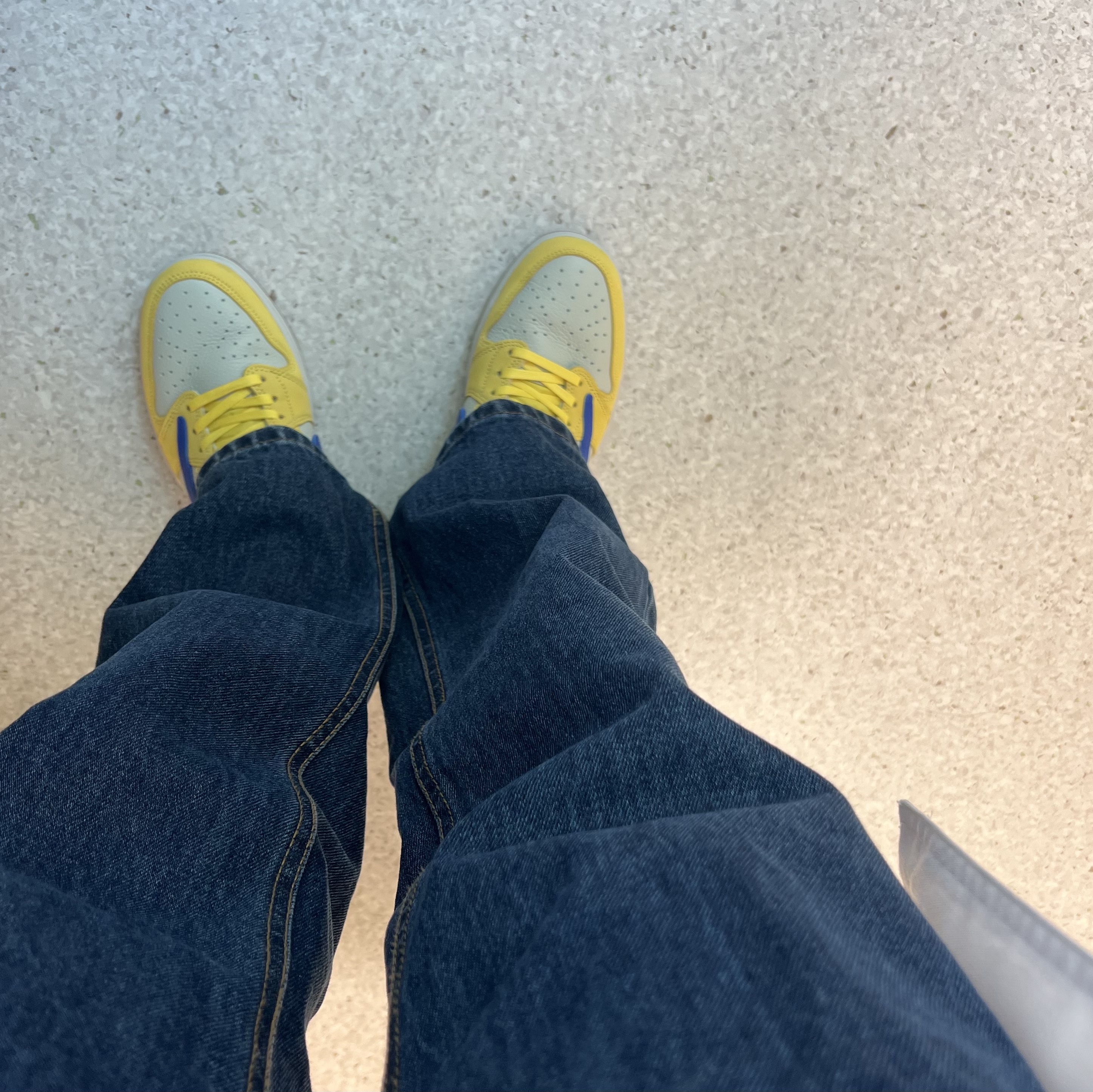 (W) Jordan 1 x Travis Scott Retro Low OG SP Canary, (TD) Jordan 1 x Travis Scott Retro Low OG SP Canary 착용 스타일 - 2