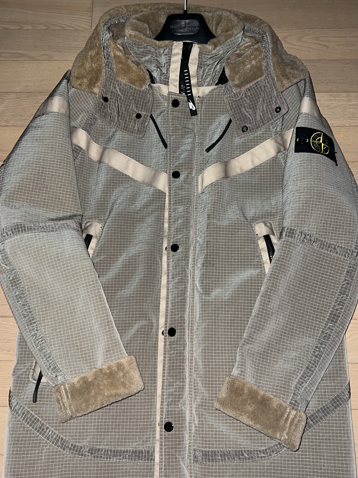 Nike Golf x Stone Island RASO-R 3L Jacket Blue 착용 스타일 - 4