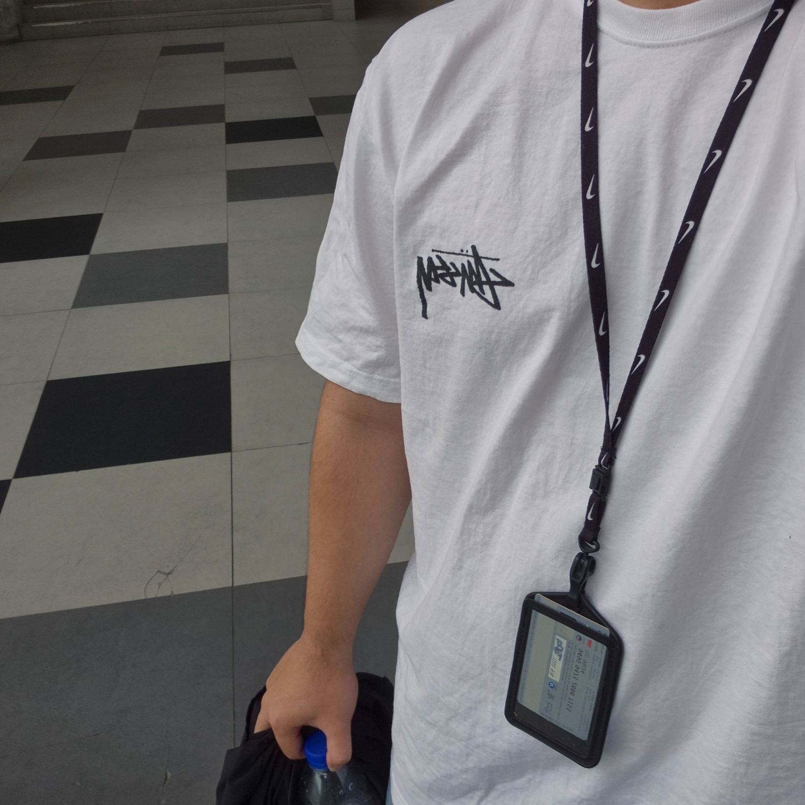 Stussy Plush T-Shirt White 착용 스타일