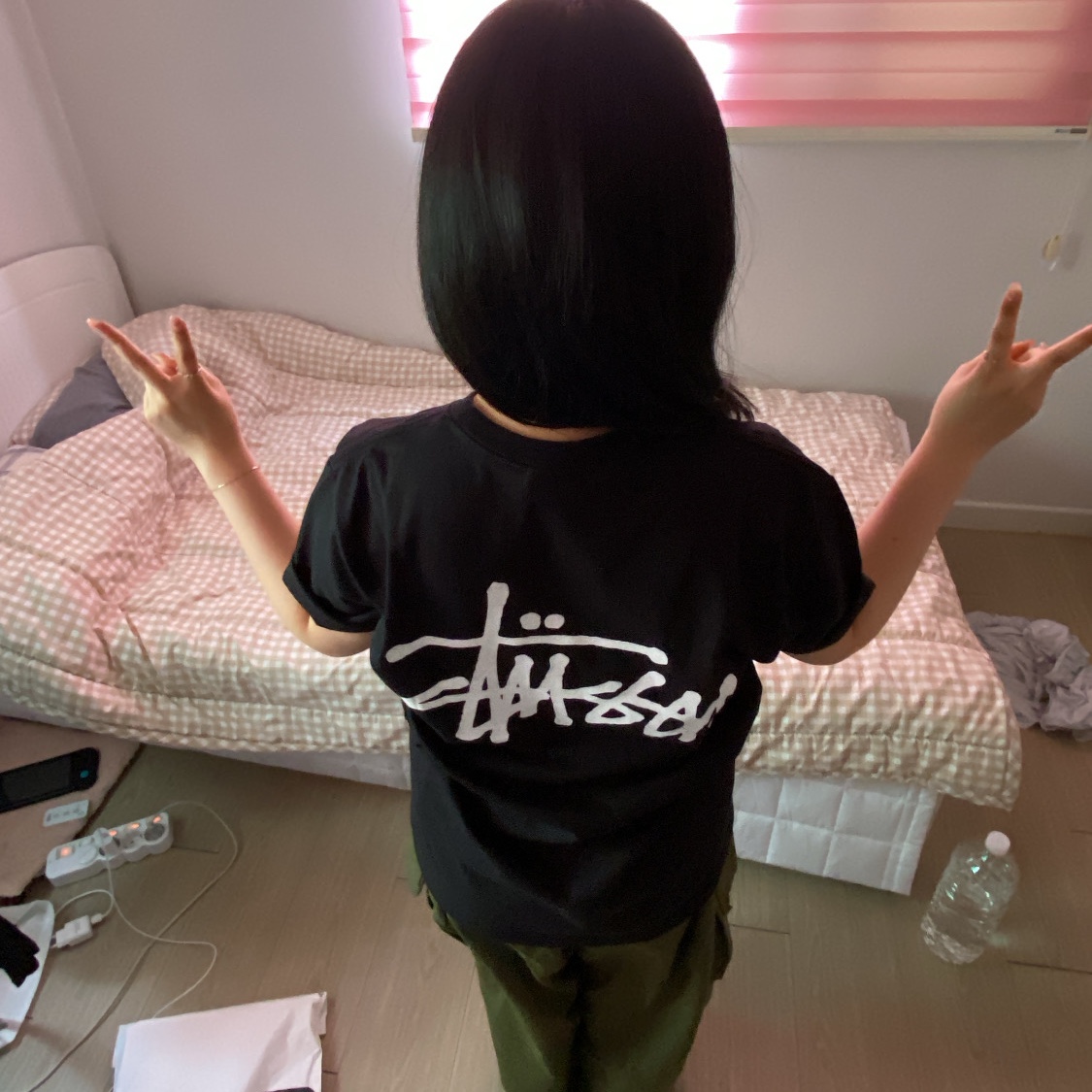 Stussy Basic Stussy T-Shirt Black 2024, 2025 착용 스타일