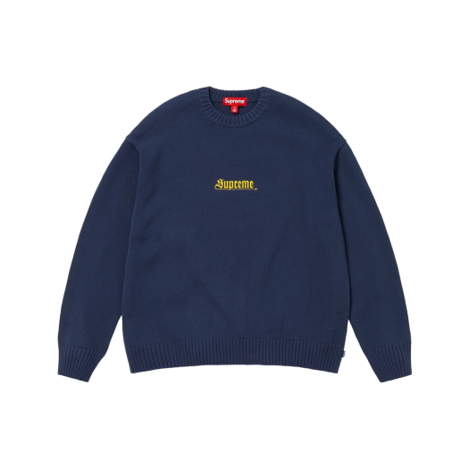 슈프림 퍽 머니 스웨터 네이비 - 24FW | Supreme | KREAM 슈프림 퍽 머니 스웨터 네이비 - 24FW | Supreme | KREAM