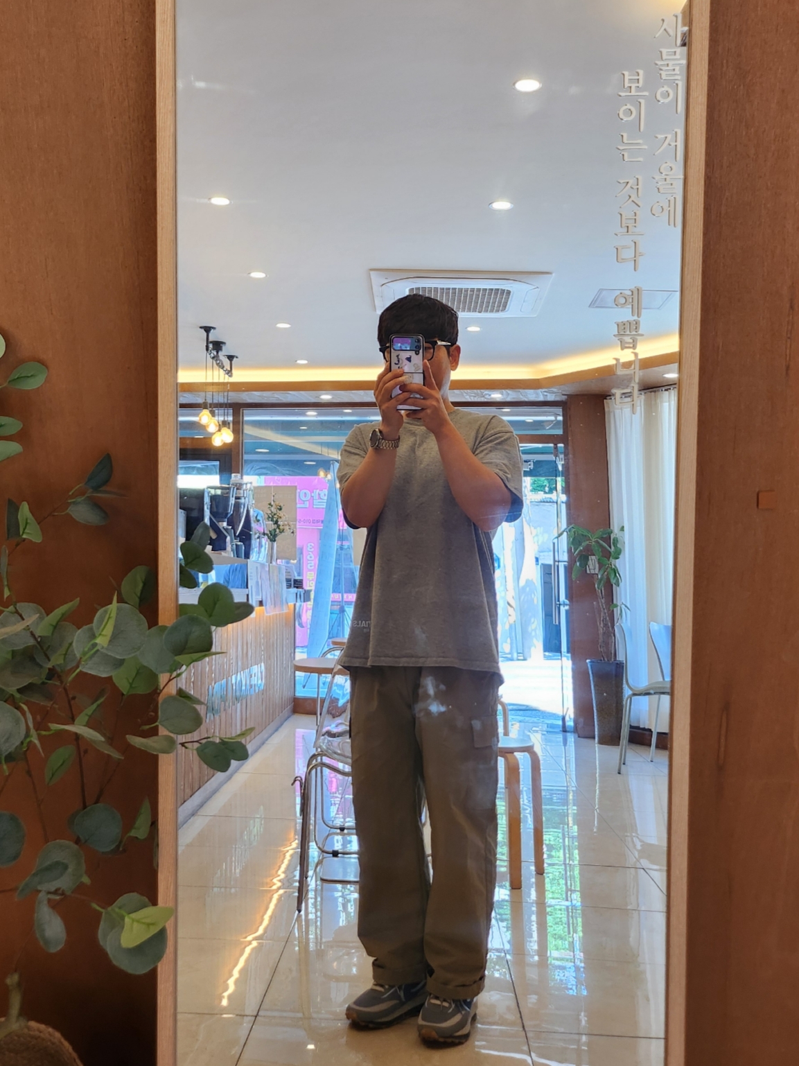 Nike x Sacai x Clot LDWaffle Cool Grey, Essentials T-Shirt Heather Oatmeal - 21SS 착용 스타일