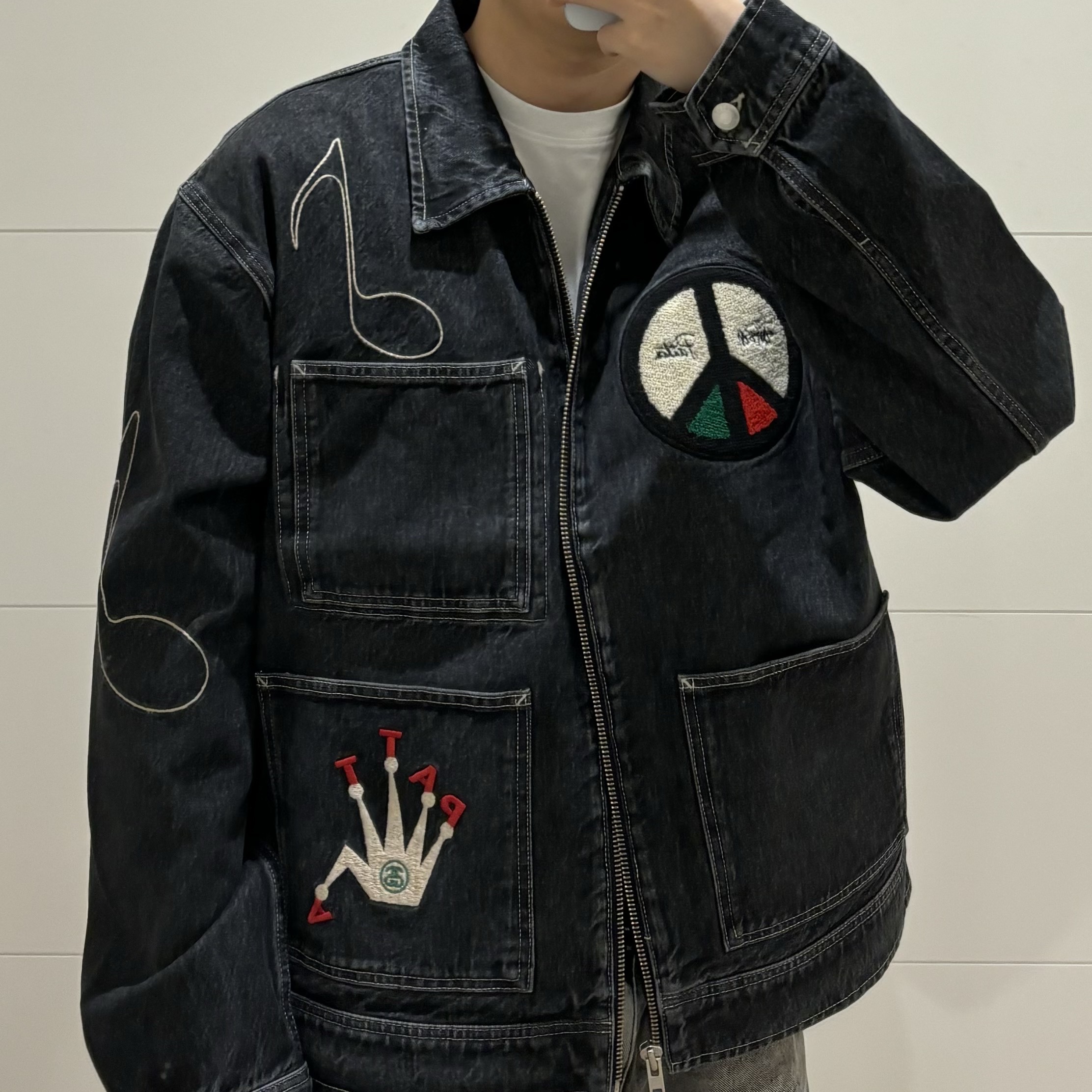 Stussy x Patta Zip Work Jacket Black, Palace x Reebok Tracksuit Grey - 24SS 착용 스타일 - 1