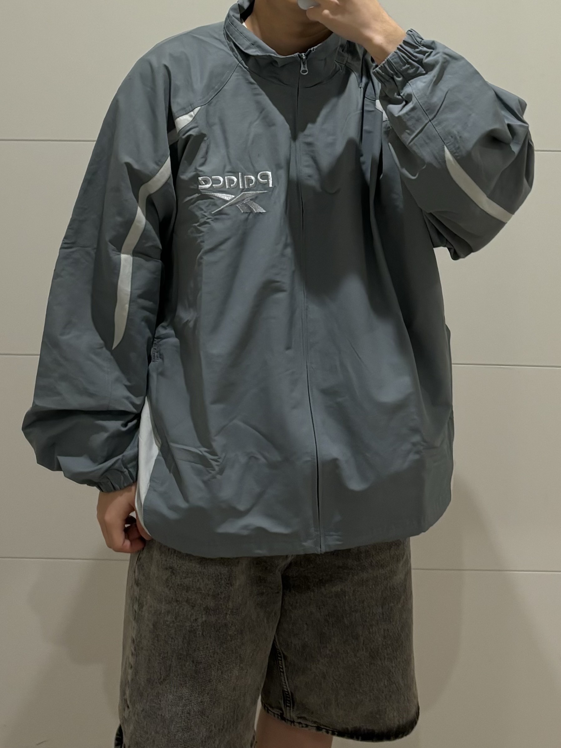 Palace x Reebok Tracksuit Grey - 24SS 착용 스타일 - 1
