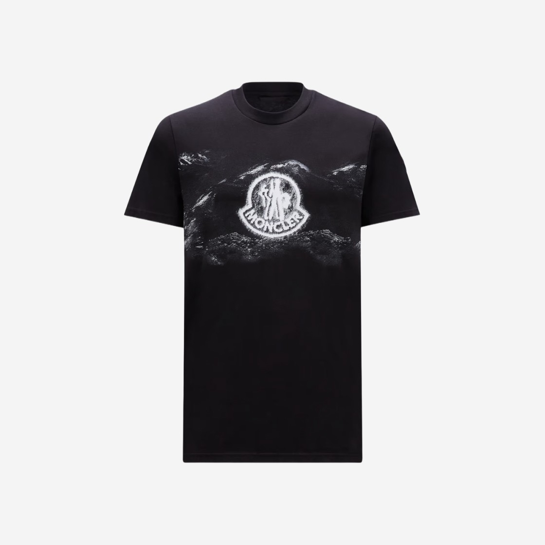 Moncler Logo Motif T-Shirt Black - 24SS 상세 이미지 1