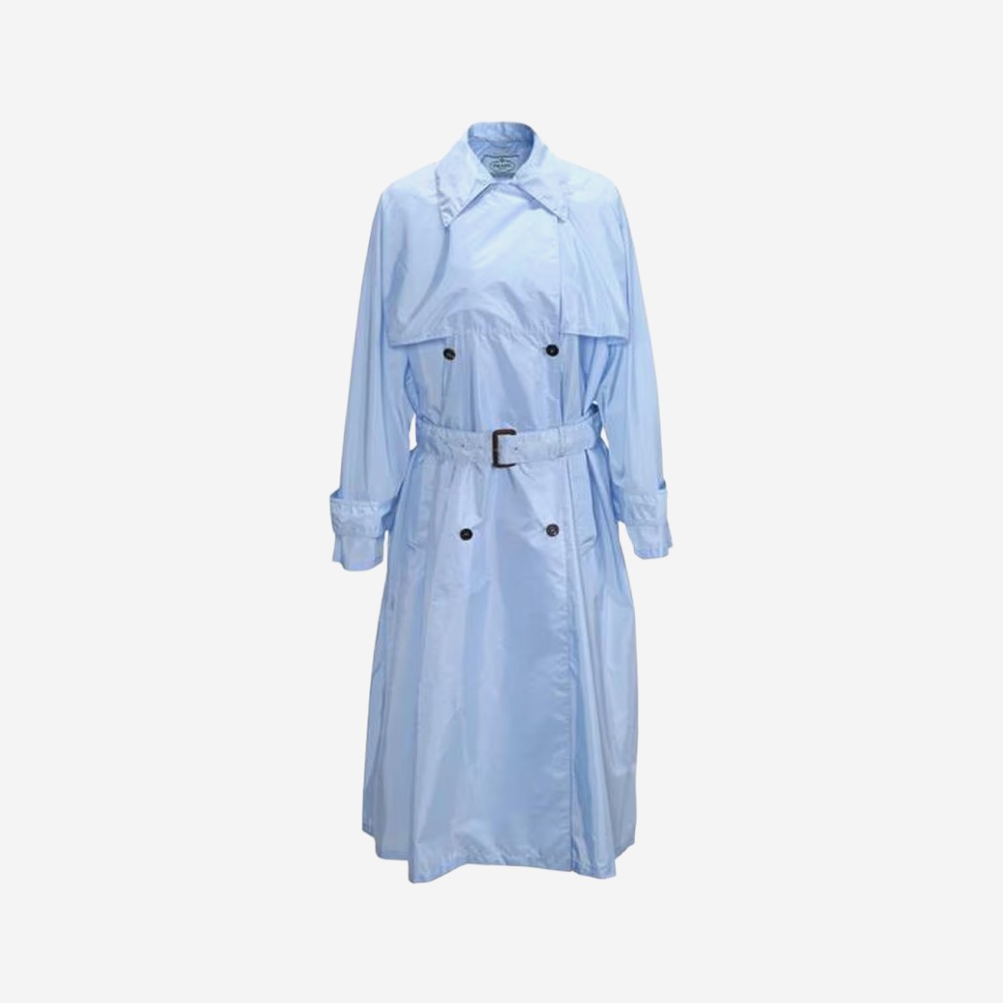 (W) Prada Lightweight Nylon Trench Coat Light Blue 상세 이미지 1