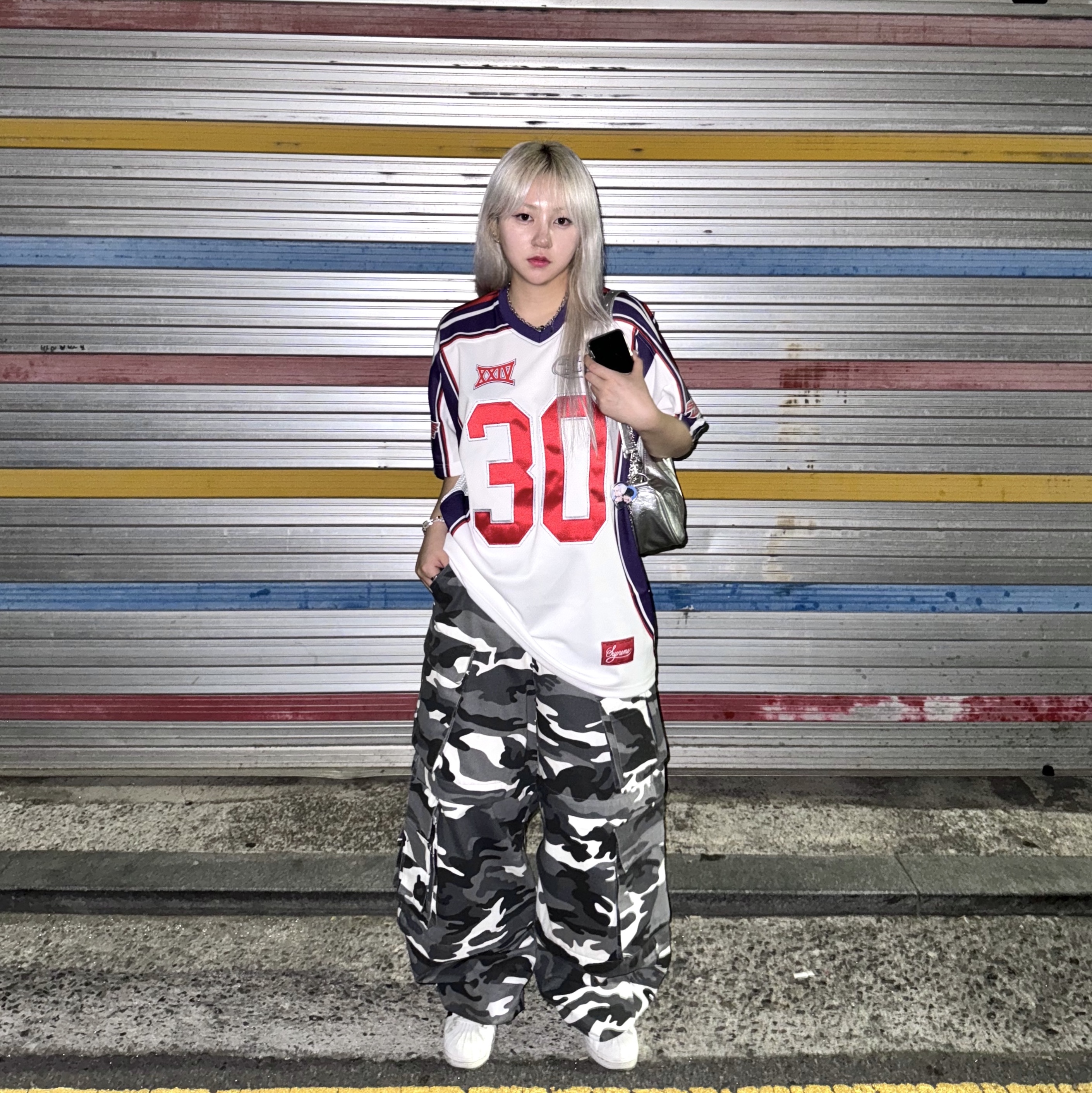Supreme Sudden Death Football Jersey White - 24SS 착용 스타일 - 2