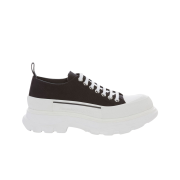 Alexander McQueen Tread Slick Lace Up Black White