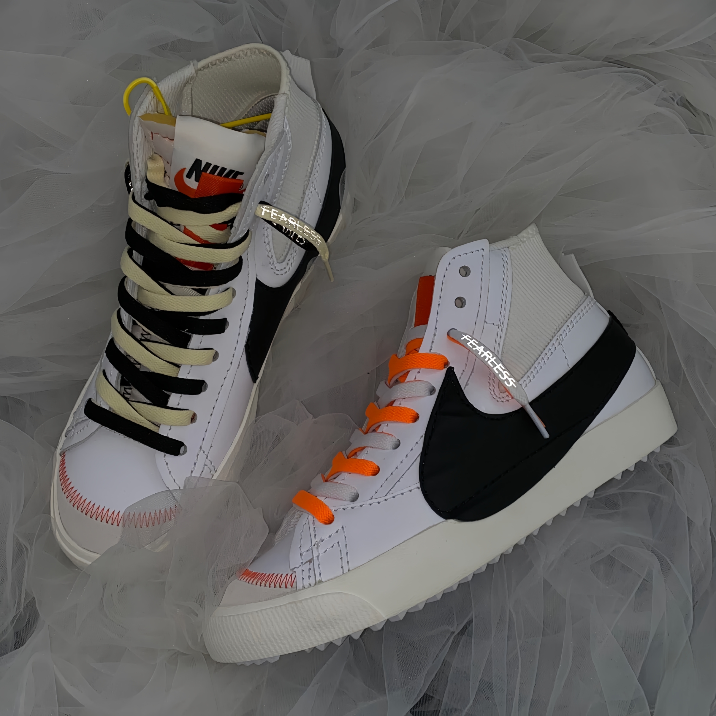 Nike Blazer Low '77 Jumbo White Black 착용 스타일