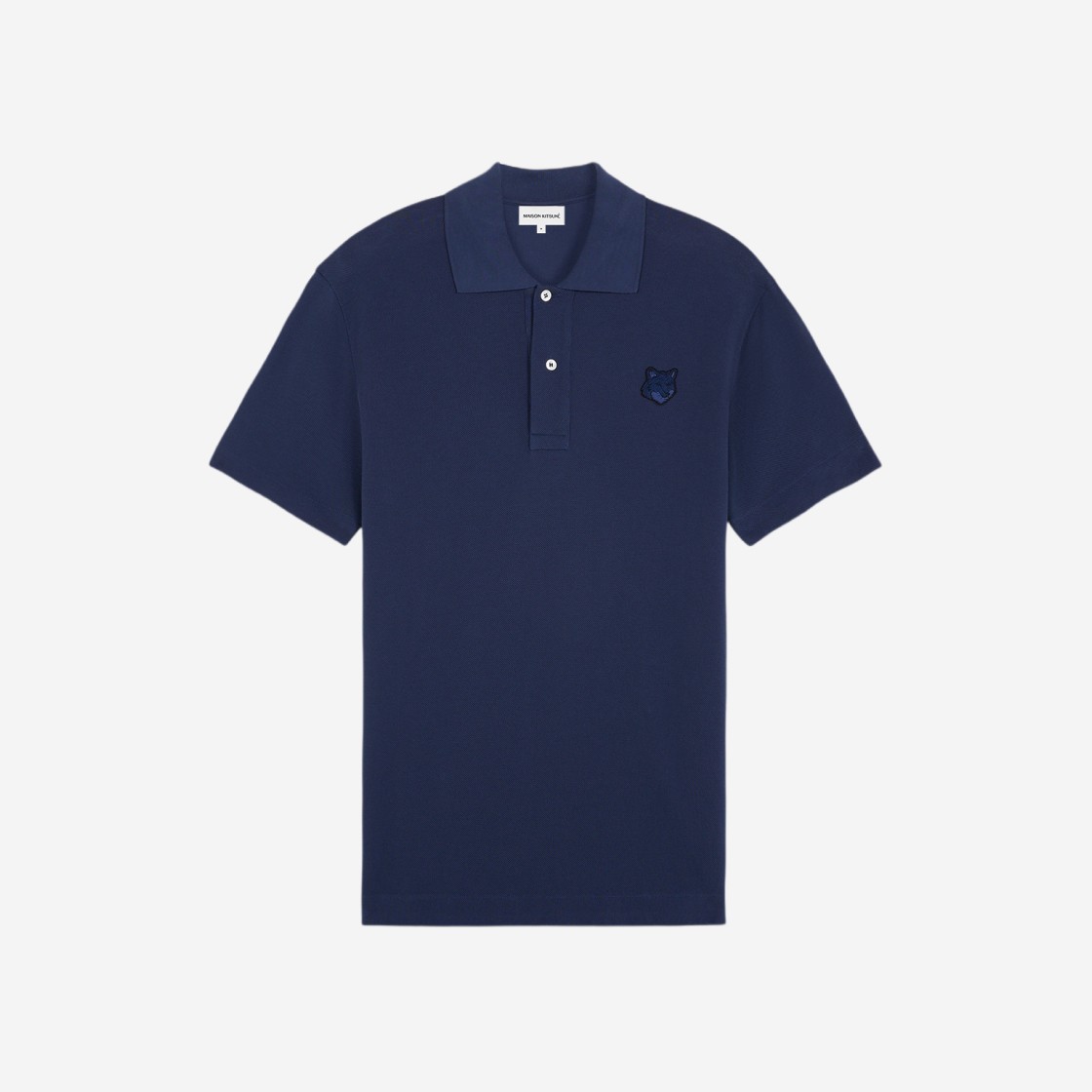 Maison Kitsune Bold Fox Head Patch Comfort Polo Ink Blue 상세 이미지 1