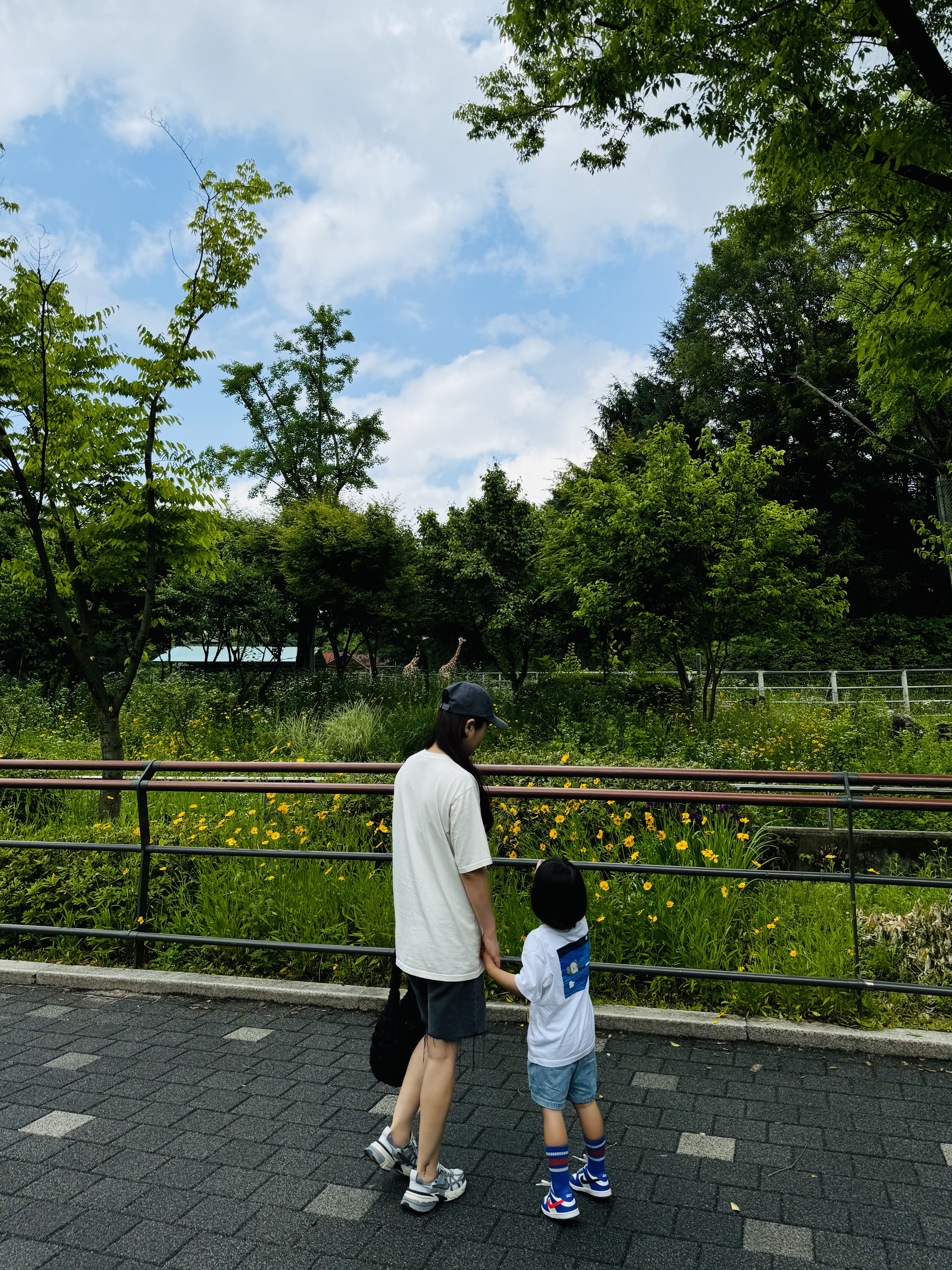 (Kids) Uniqlo UT x Kaws Short Sleeve Graphic T-Shirt White, (TD) Nike Dunk Low Bright Crimson Game Royal 착용 스타일 - 8