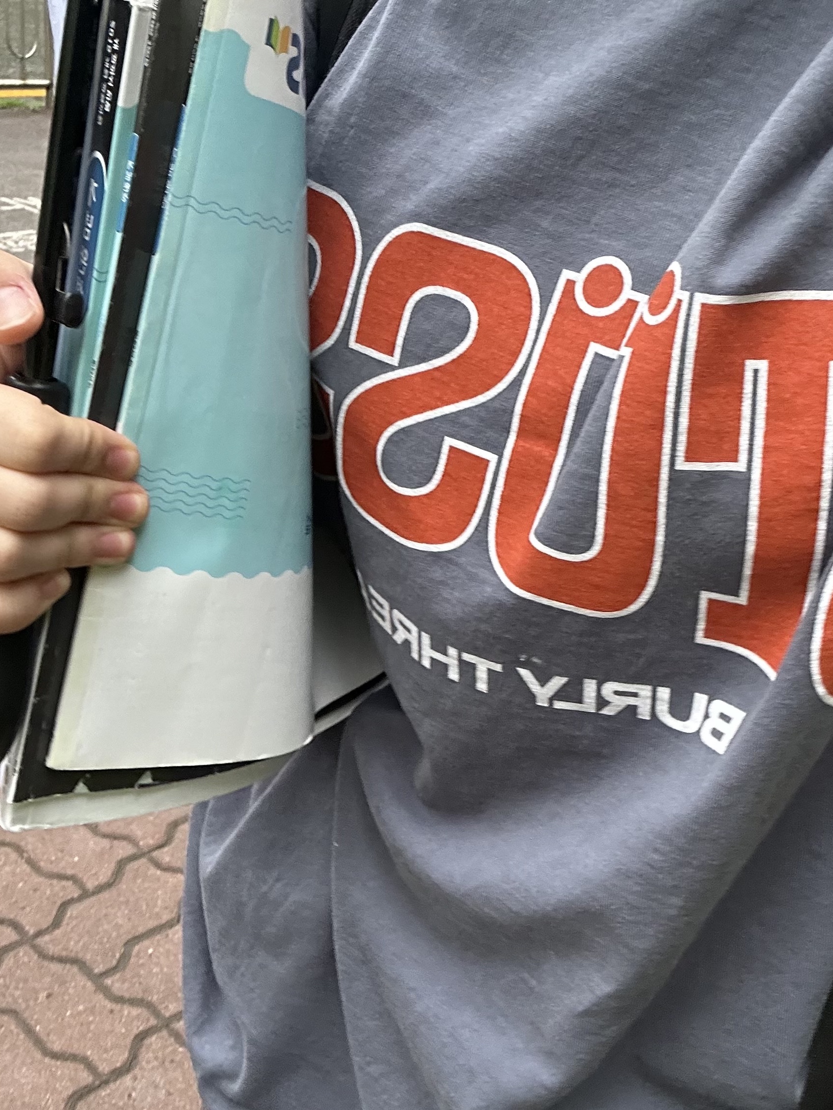 Stussy Burly Threads Pigment Dyed T-Shirt Indigo 착용 스타일 - 2