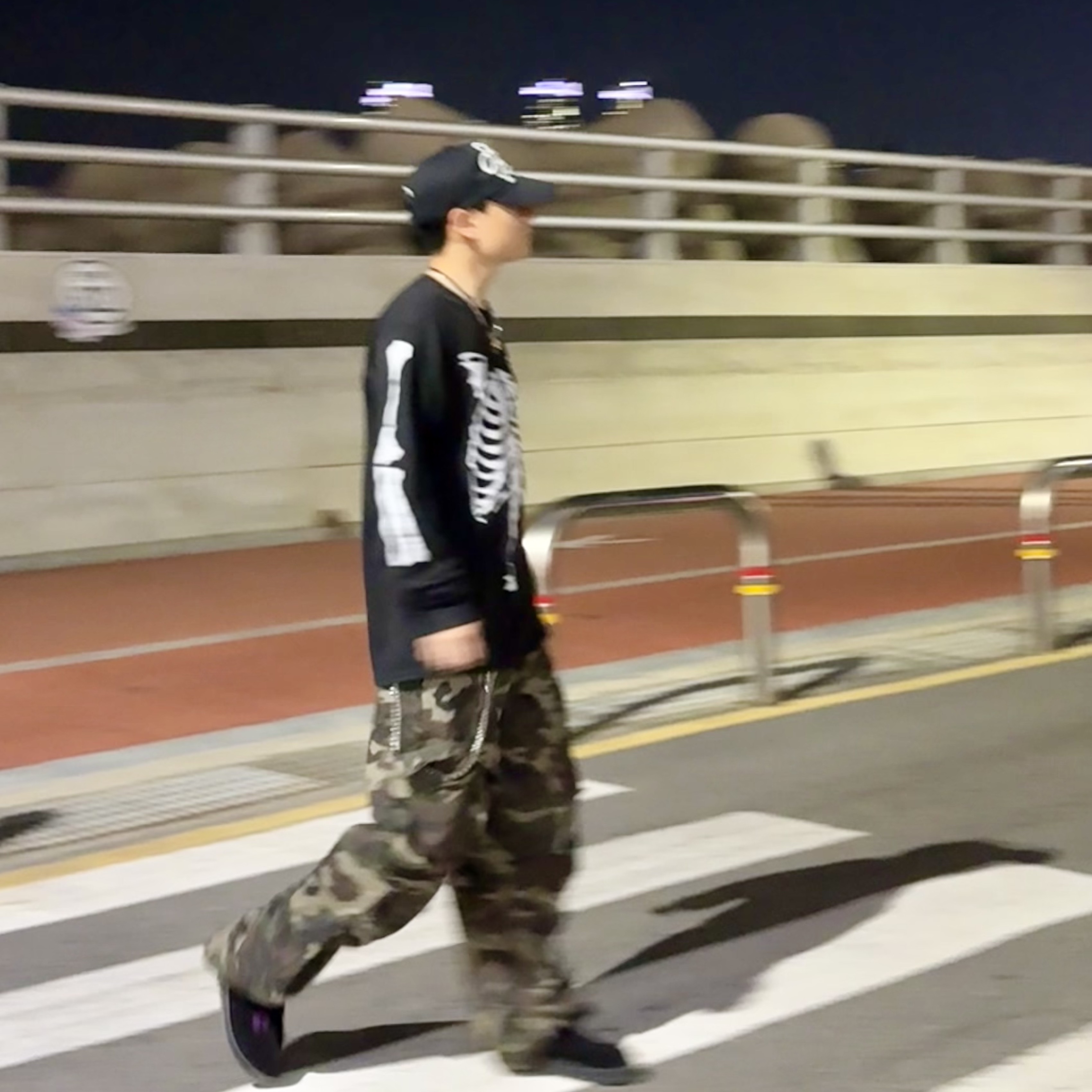 Reebok x Needles Beatnik Black 착용 스타일 - 5