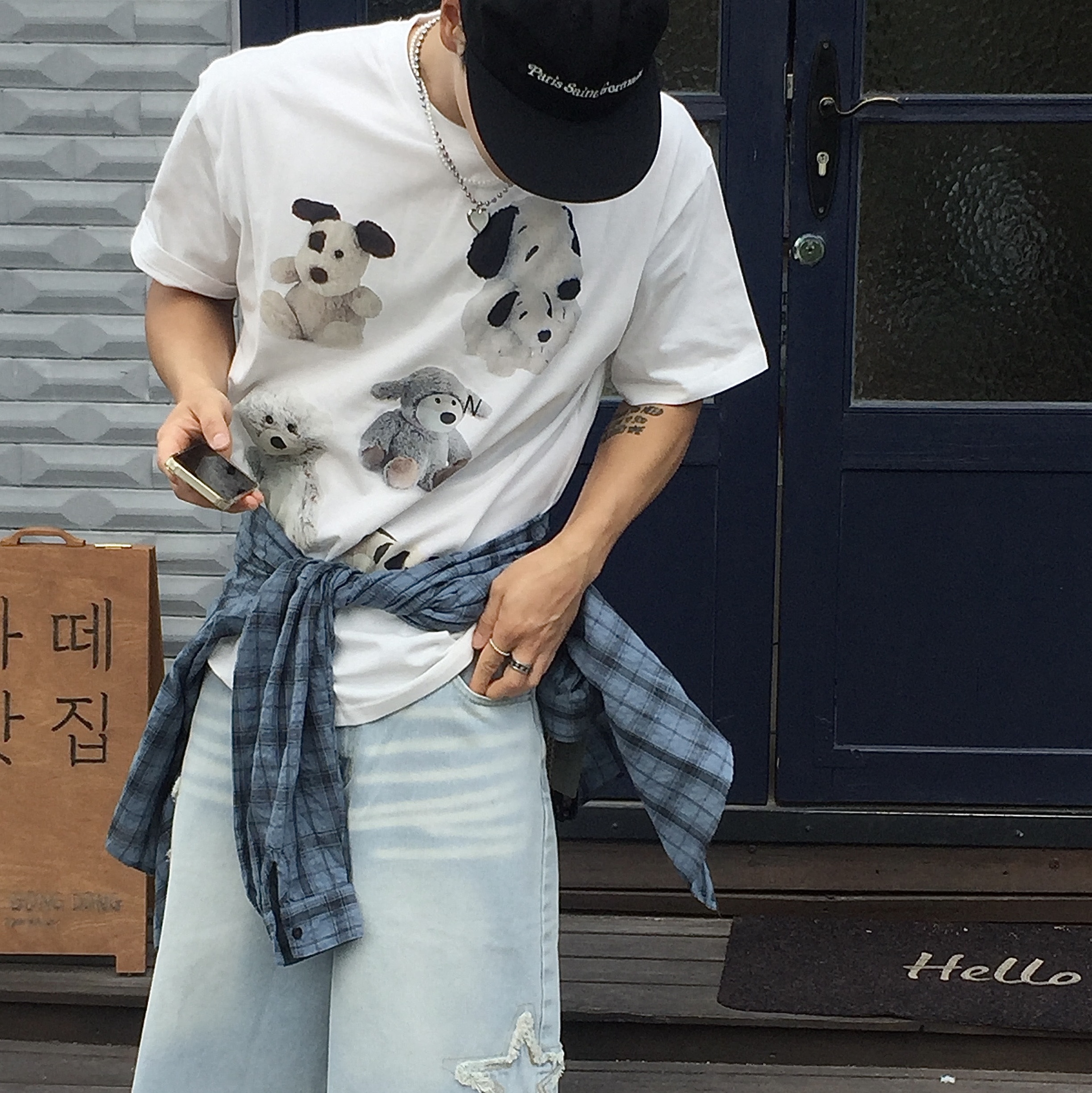 Jordan 5 x Off-White Retro SP Black Muslin 착용 스타일 - 5