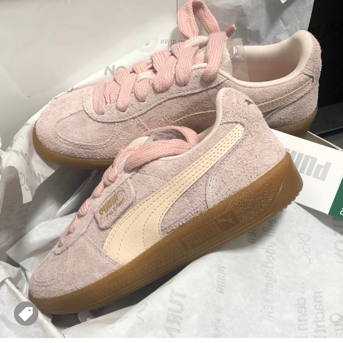 Puma Palermo Hairy Rose Quartz Rosebay 착용 스타일