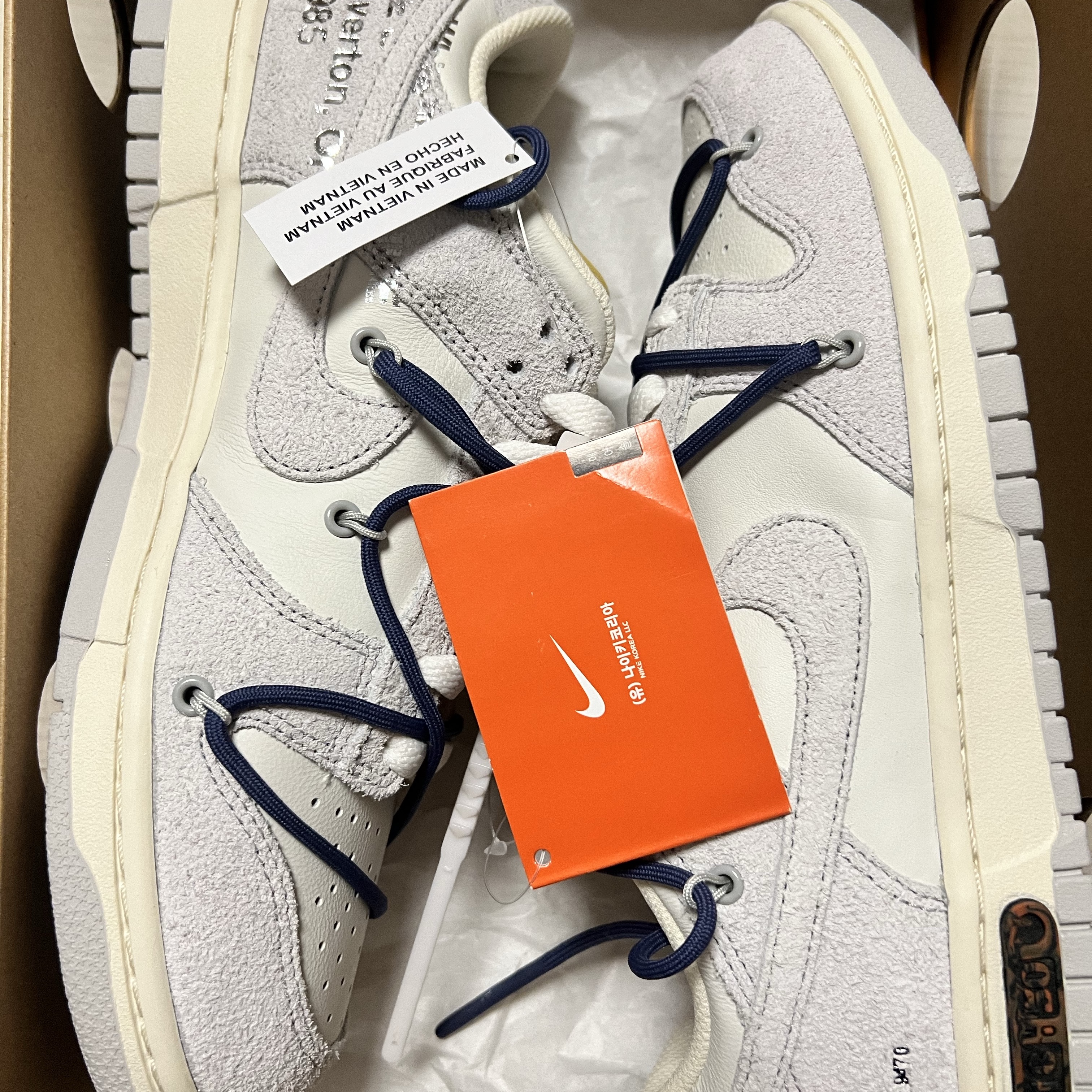 Nike x Off-White Dunk Low The 50 - Lot 18 착용 스타일 - 5