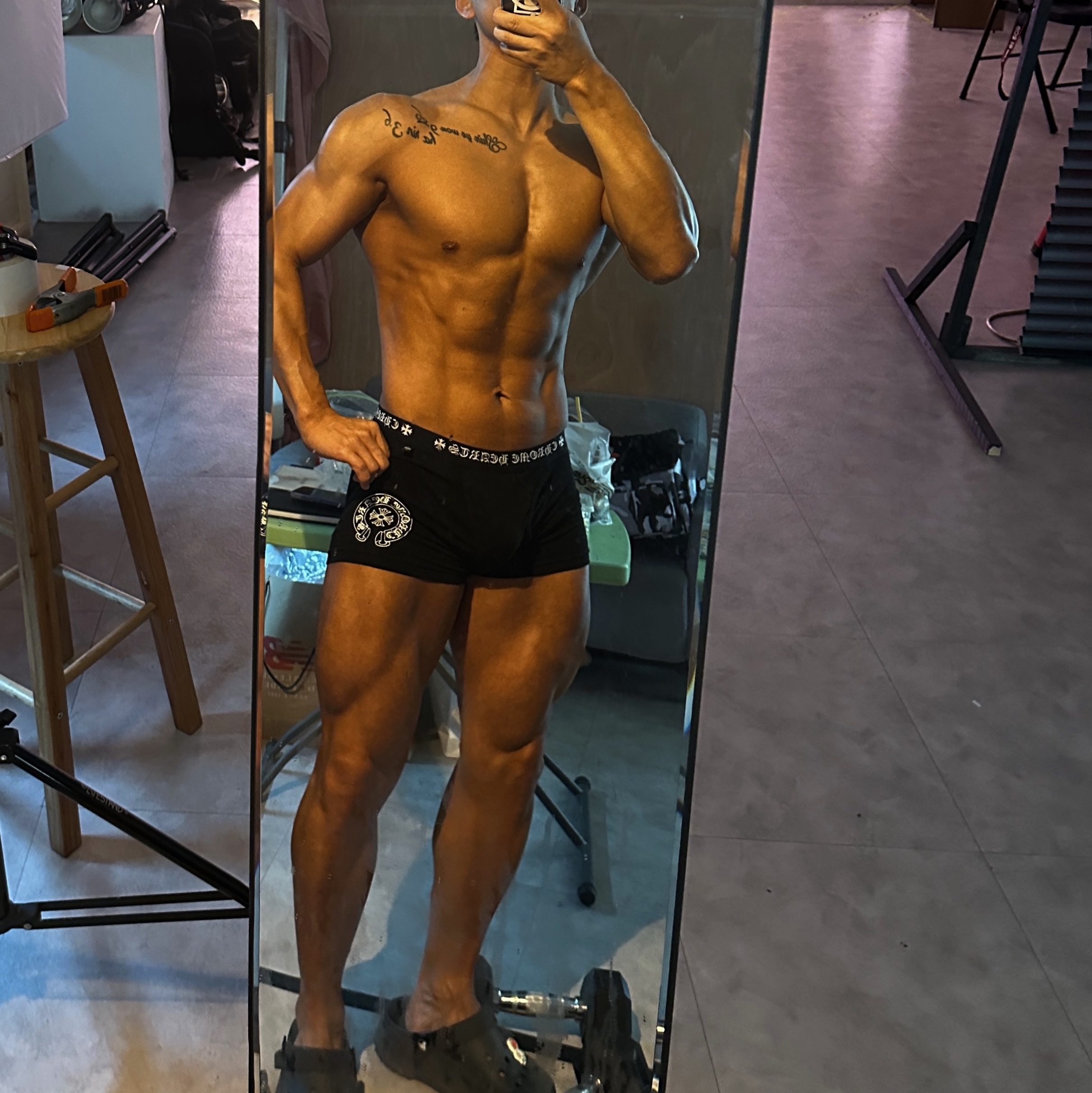 Chrome Hearts Boxer Brief Black 착용 스타일