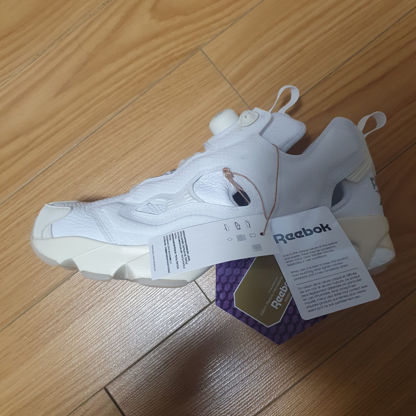 Reebok x Palace Instapump Fury 94 White - 24SS 착용 스타일