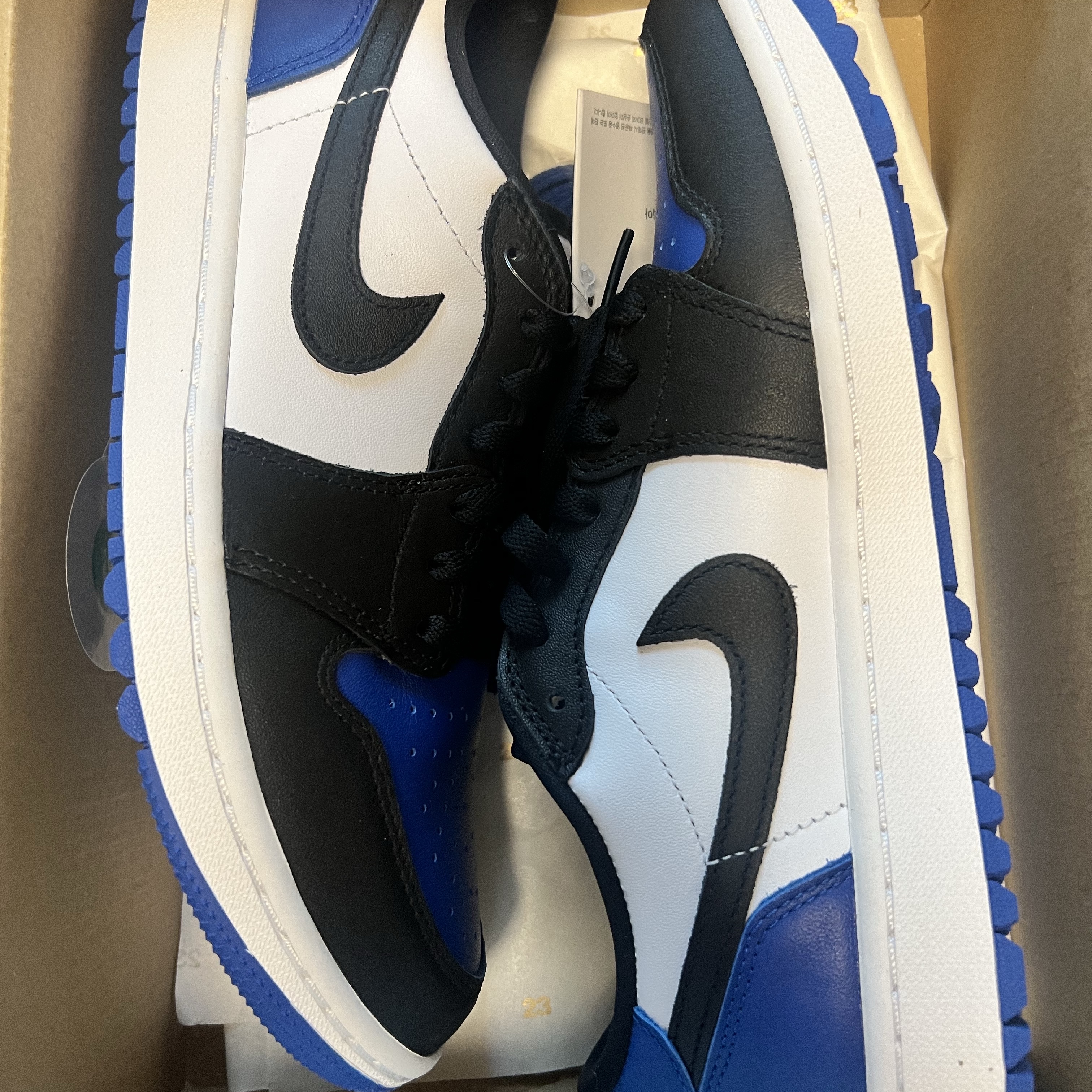 Jordan 1 Low Golf Sport Royal 착용 스타일 - 2