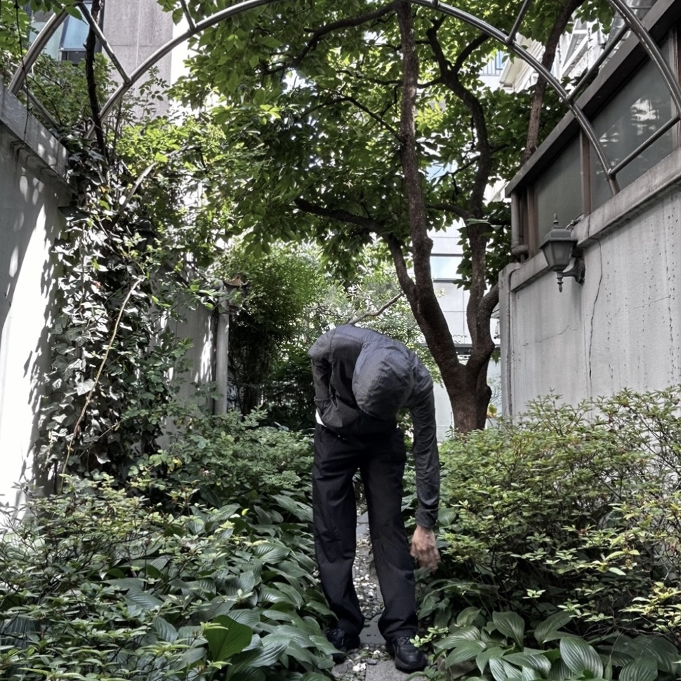Sansan Gear Air Dash Jacket Charcoal - 24SS, Sansan Gear Mesh Block Pants Black - 23FW 착용 스타일 - 2