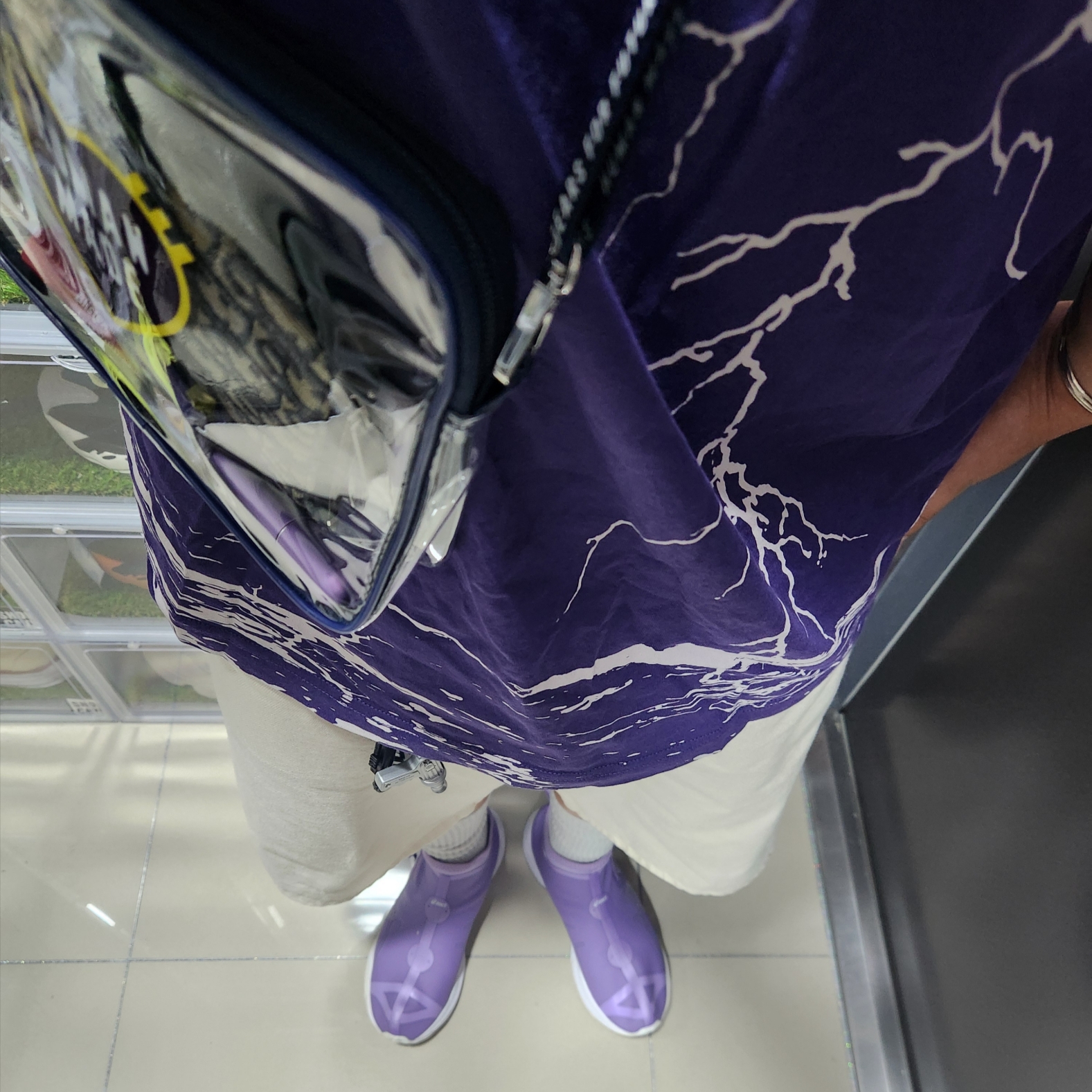Asics x Vivienne Westwood Gel-Kayano 27 LTX Vapor, Palace Tri-Strike T-Shirt Purple - 21FW 착용 스타일 - 1