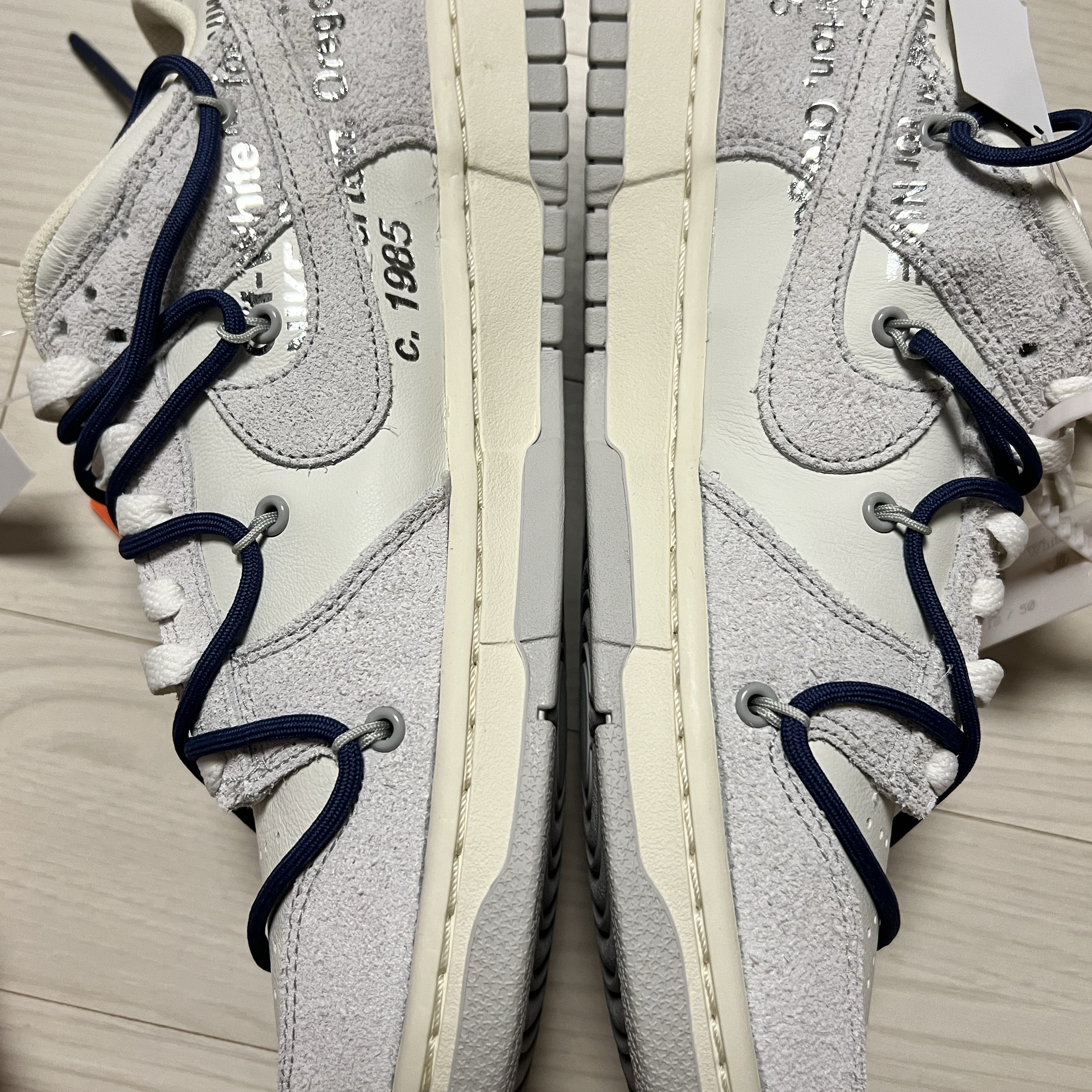 Nike x Off-White Dunk Low The 50 - Lot 18 착용 스타일 - 3
