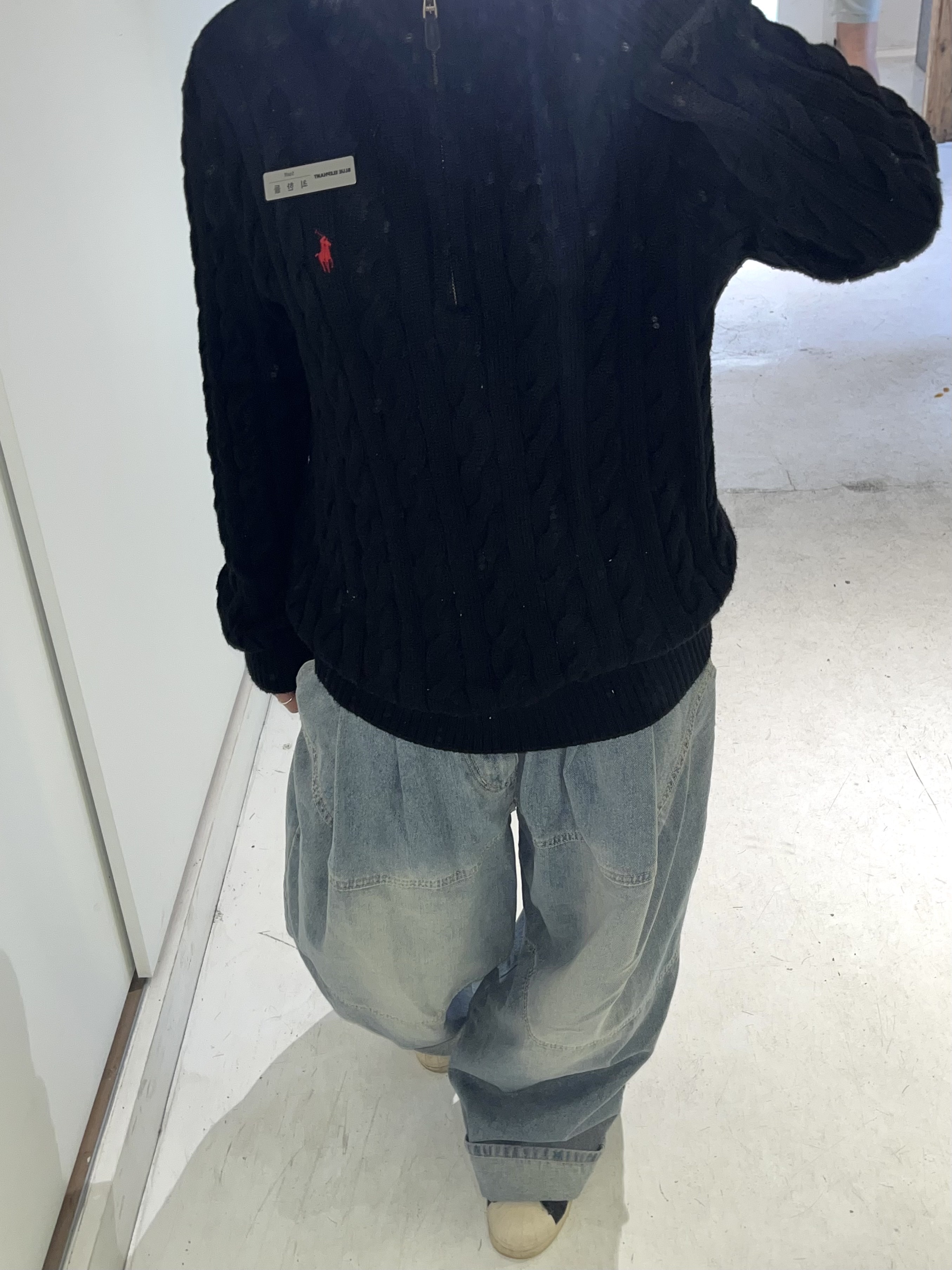 Adidas Superstar 82 Black White, [30%적립] Polo Ralph Lauren Cable Knit Wool Cashmerer Sweater Hunter Navy 착용 스타일 - 2