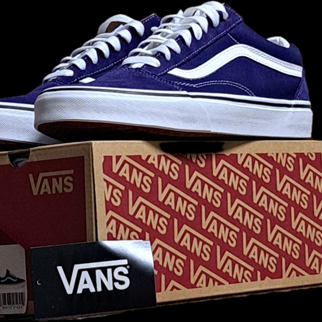 Vans Old Skool Color Theory Beacon Blue 착용 스타일 - 2