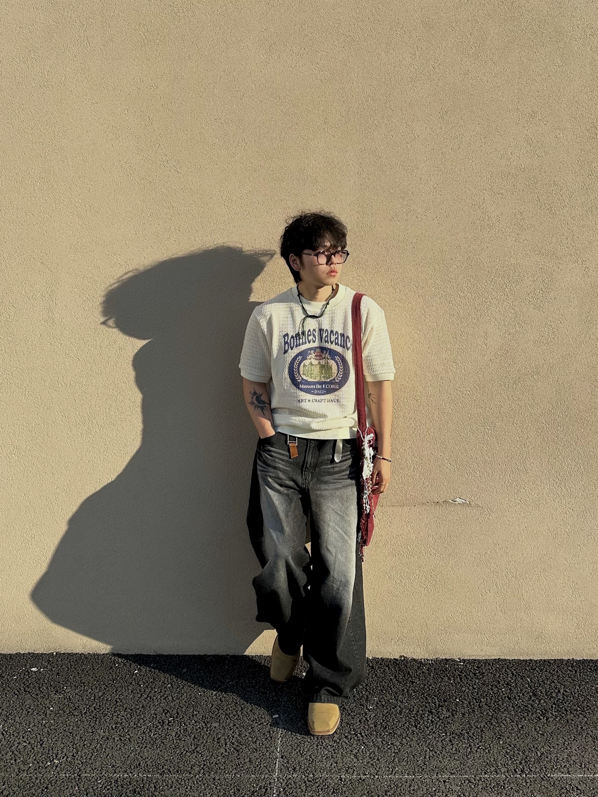 Our Legacy Camion Boot Sabbia Suede, Gentle Monster Jeff T1 Brown 착용 스타일 - 1