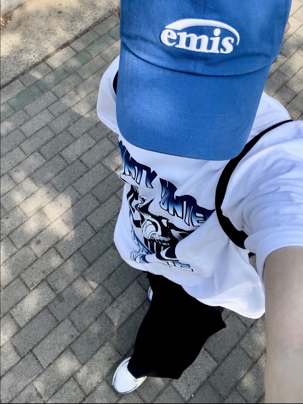 (W) Asics Gel-Kayano 14 White Midnight, Supreme x Bounty Hunter Wolf T-Shirt White - 23FW 착용 스타일 - 5