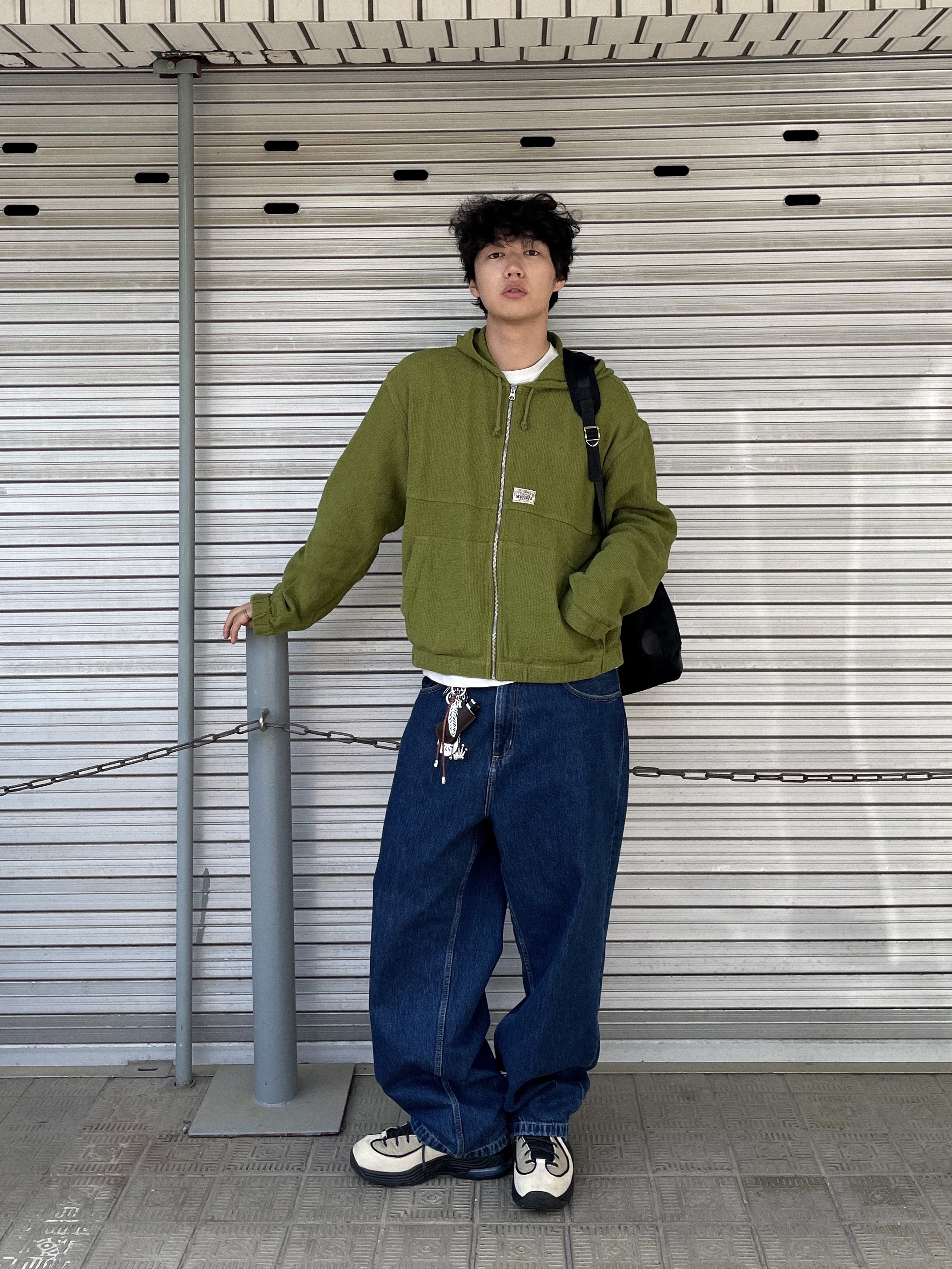 Nike x Stussy Air Penny II Rattan and Limestone 착용 스타일