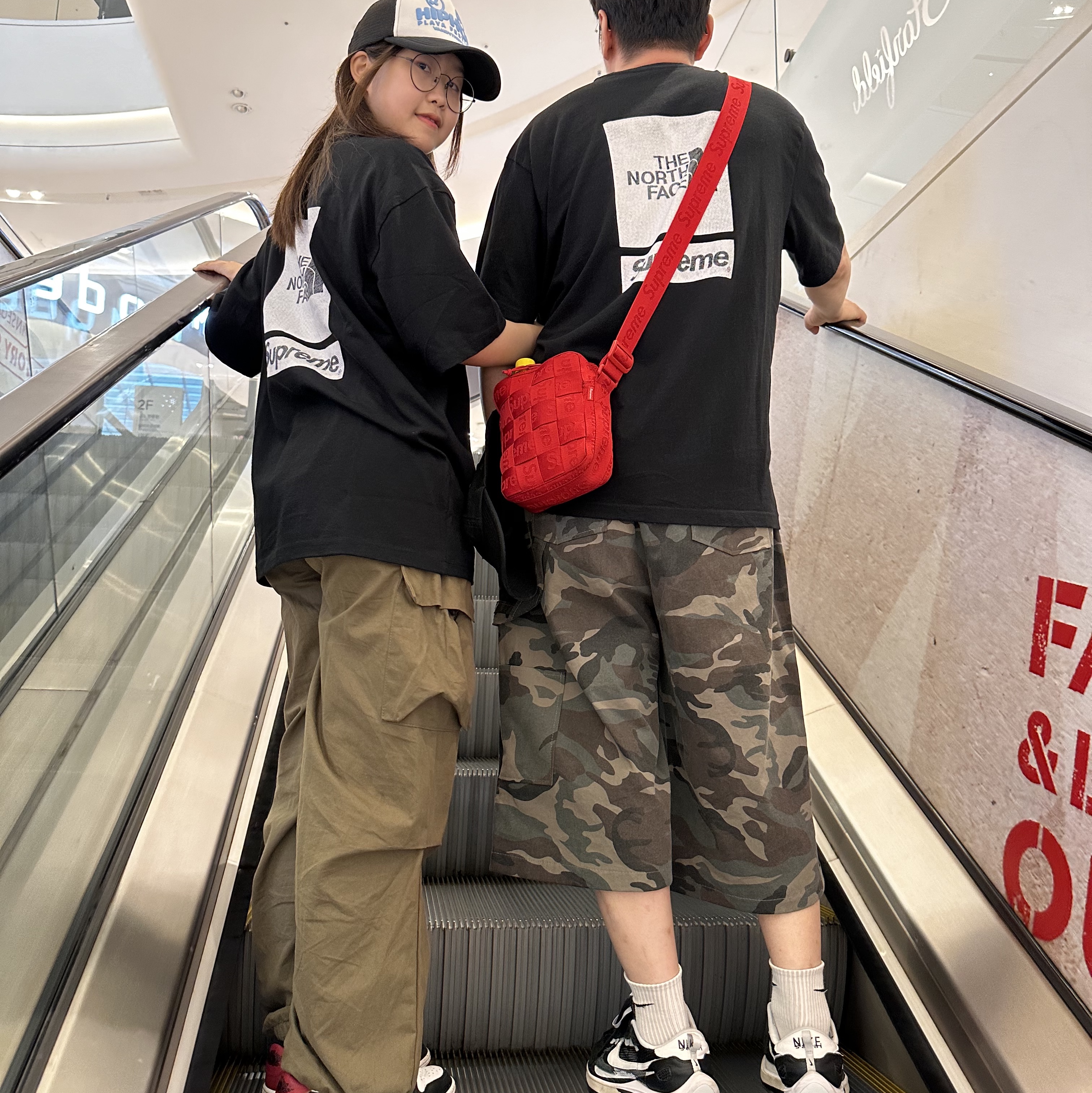 Supreme x The North Face S/S Top Black - 24SS 착용 스타일