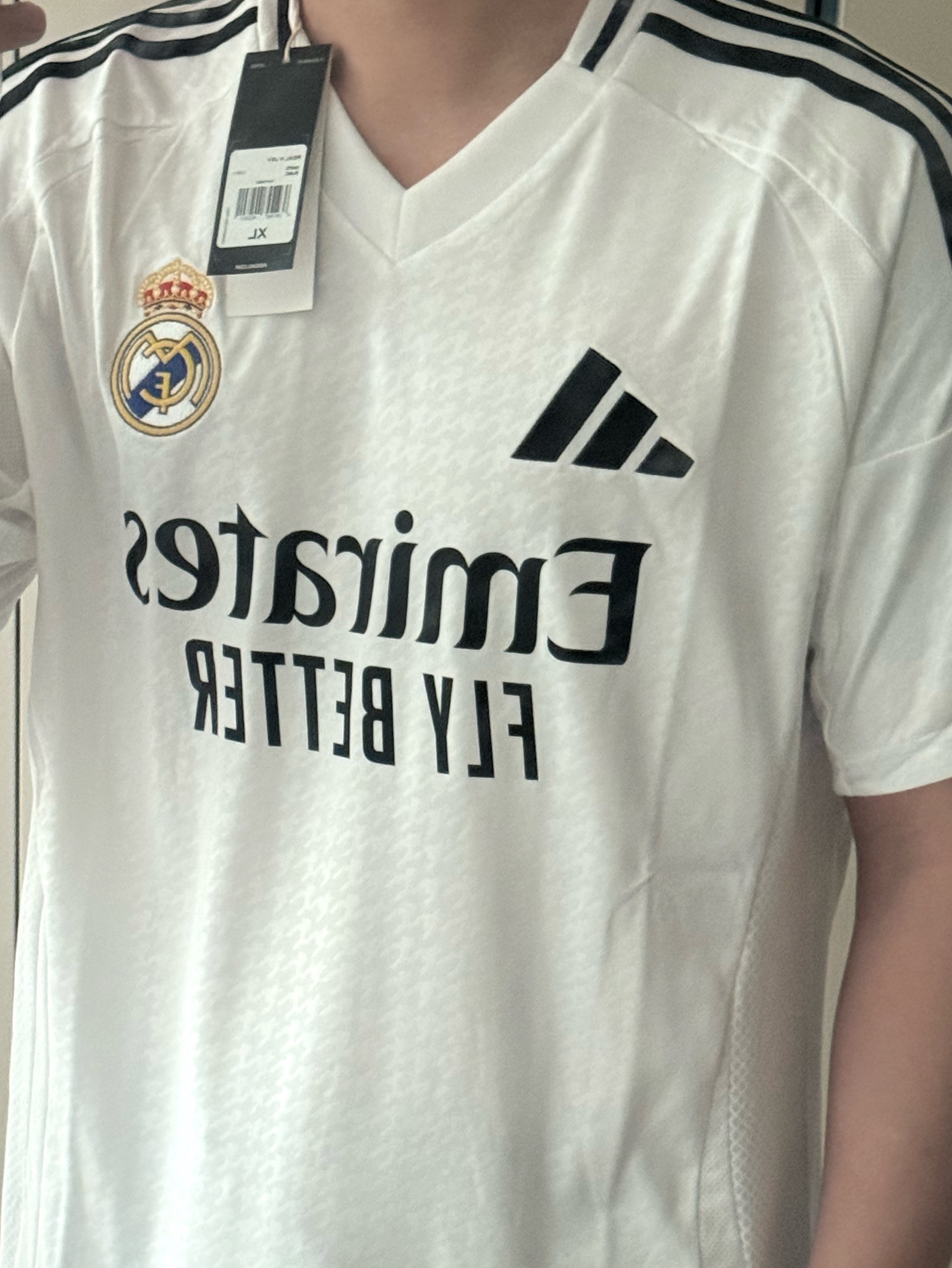 Adidas Real Madrid 2024/25 Home Jersey White - KR Sizing (Non Marking Ver.), Adidas Real Madrid 2024/25 Home Long Sleeve Jersey White - KR Sizing (Non Marking Ver.) 착용 스타일