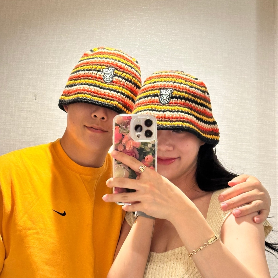 Stussy x Patta Striped Knit Bucket Hat Multi 착용 스타일