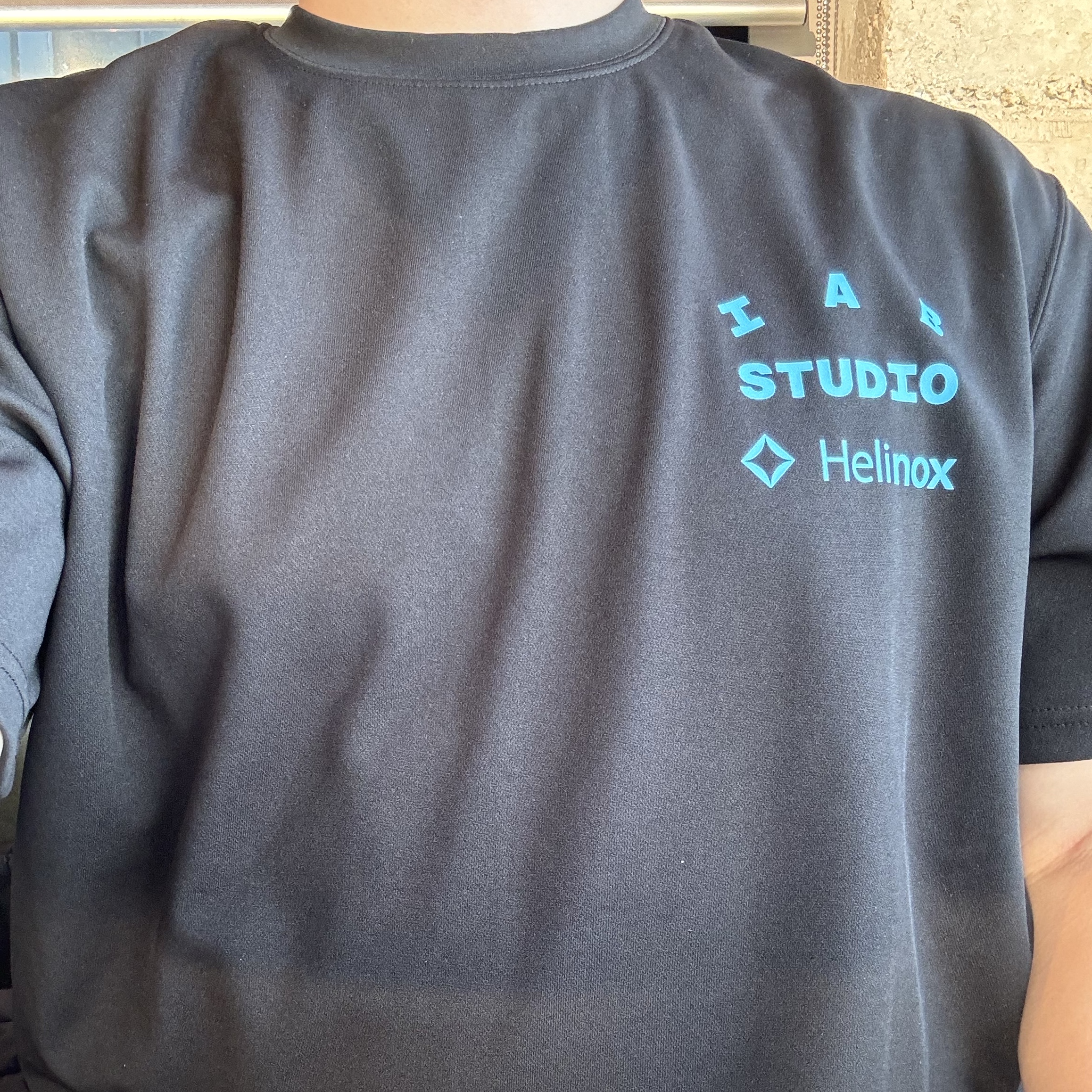 IAB Studio x Helinox T-Shirt Black 착용 스타일
