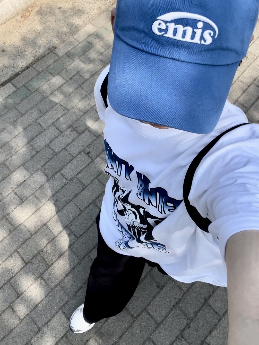 (W) Asics Gel-Kayano 14 White Midnight, Supreme x Bounty Hunter Wolf T-Shirt White - 23FW 착용 스타일 - 3