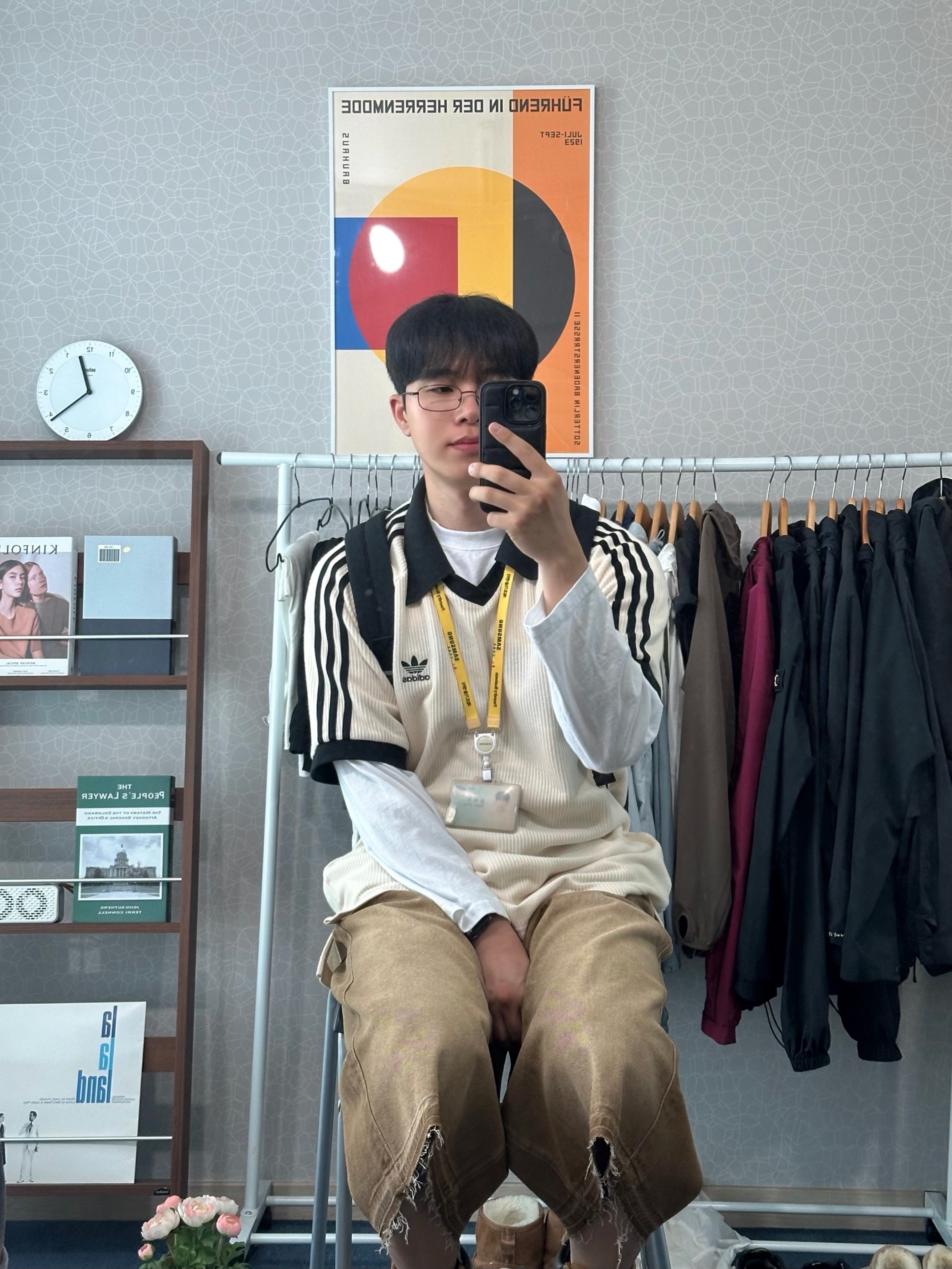Adidas Adicolor Classics Waffle Polo Shirt Wonder White - KR Sizing, Timberland Premium 6 inch Waterproof Boot Wheat Nubuck - Wide 착용 스타일 - 2