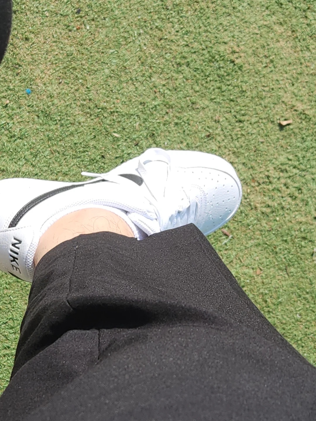 Nike Court Vision Low Next Nature White Black 착용 스타일